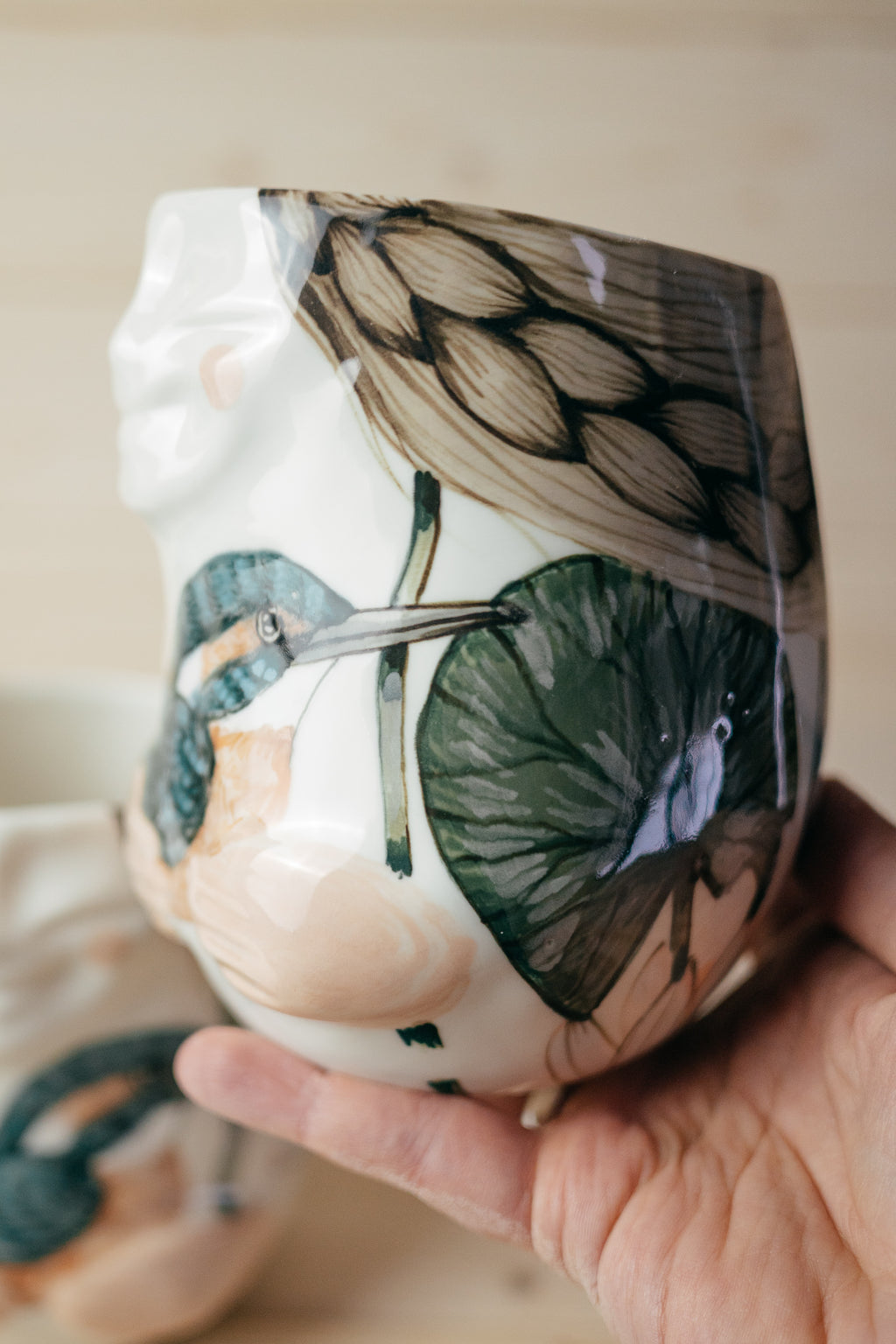 Kingfisher | Porcelain vase