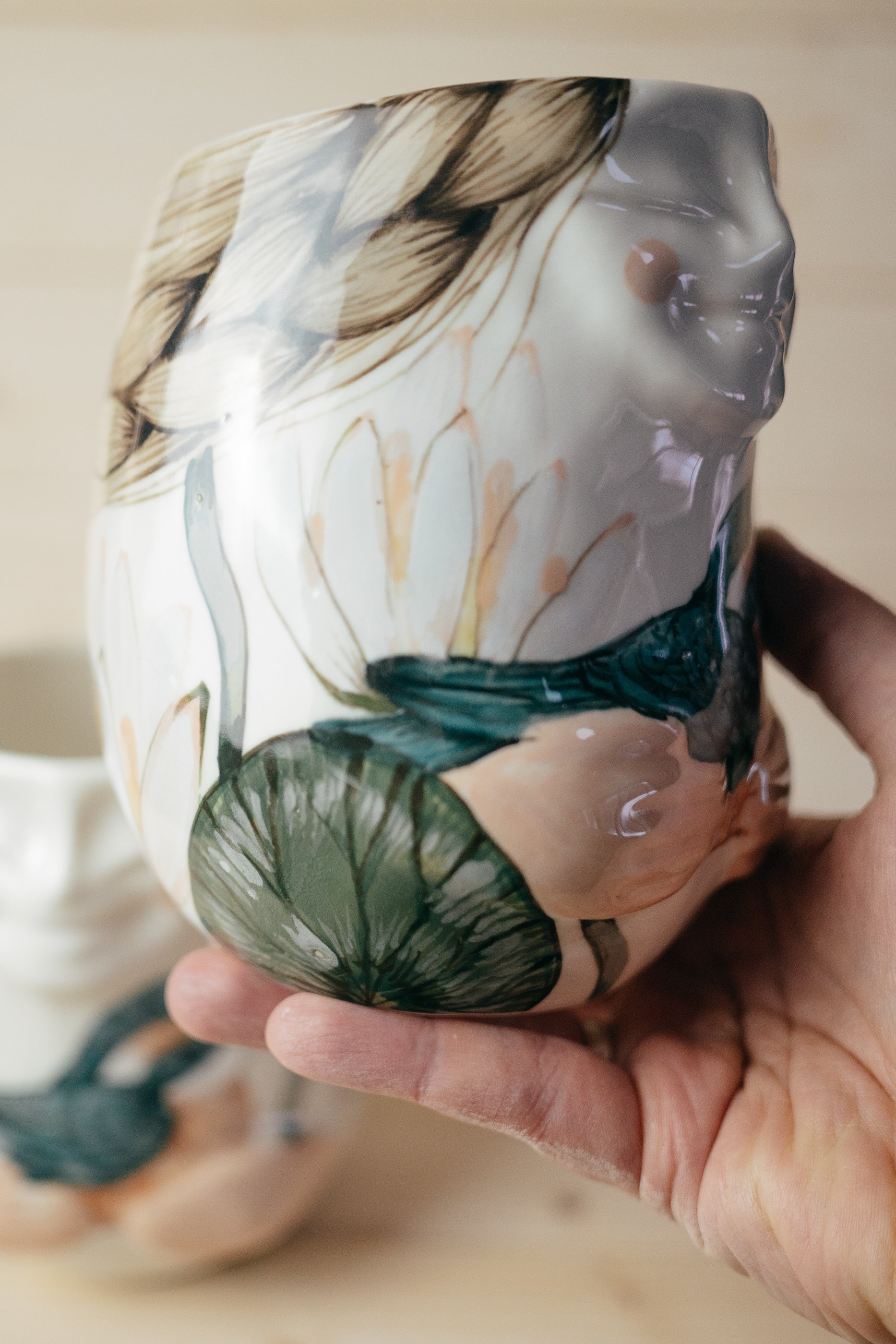 Kingfisher | Porcelain vase