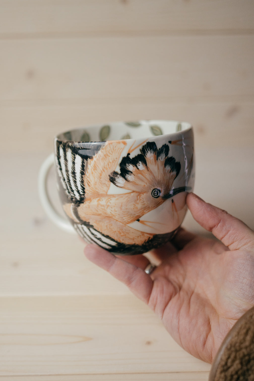Hoopoe | Rounded Porcelain Mug