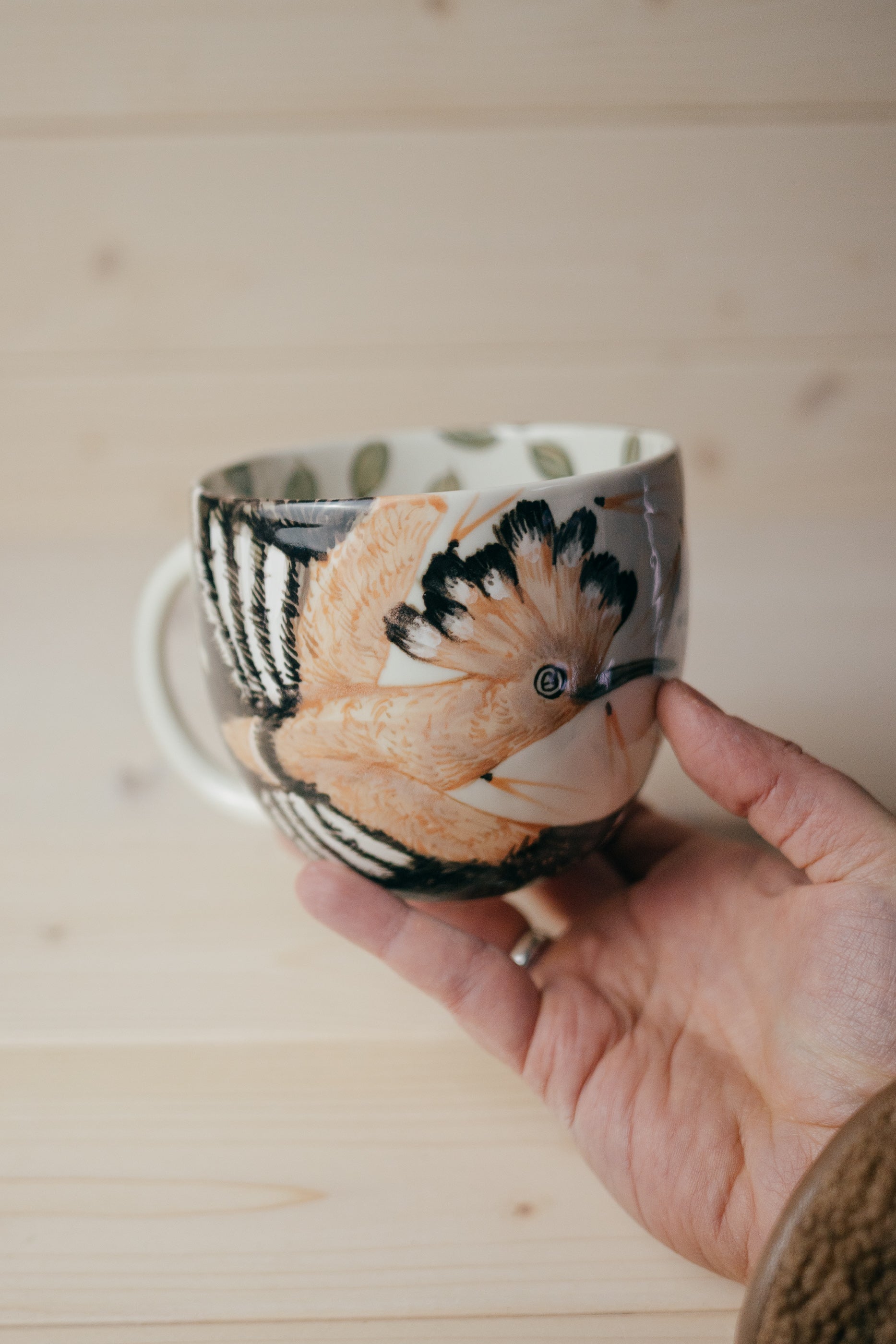 Hoopoe | Rounded Porcelain Mug