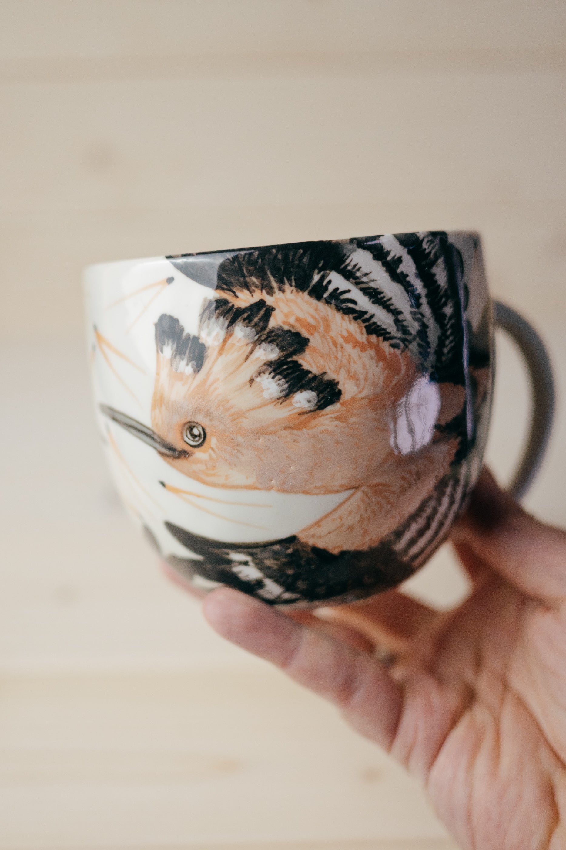 Hoopoe | Rounded Porcelain Mug