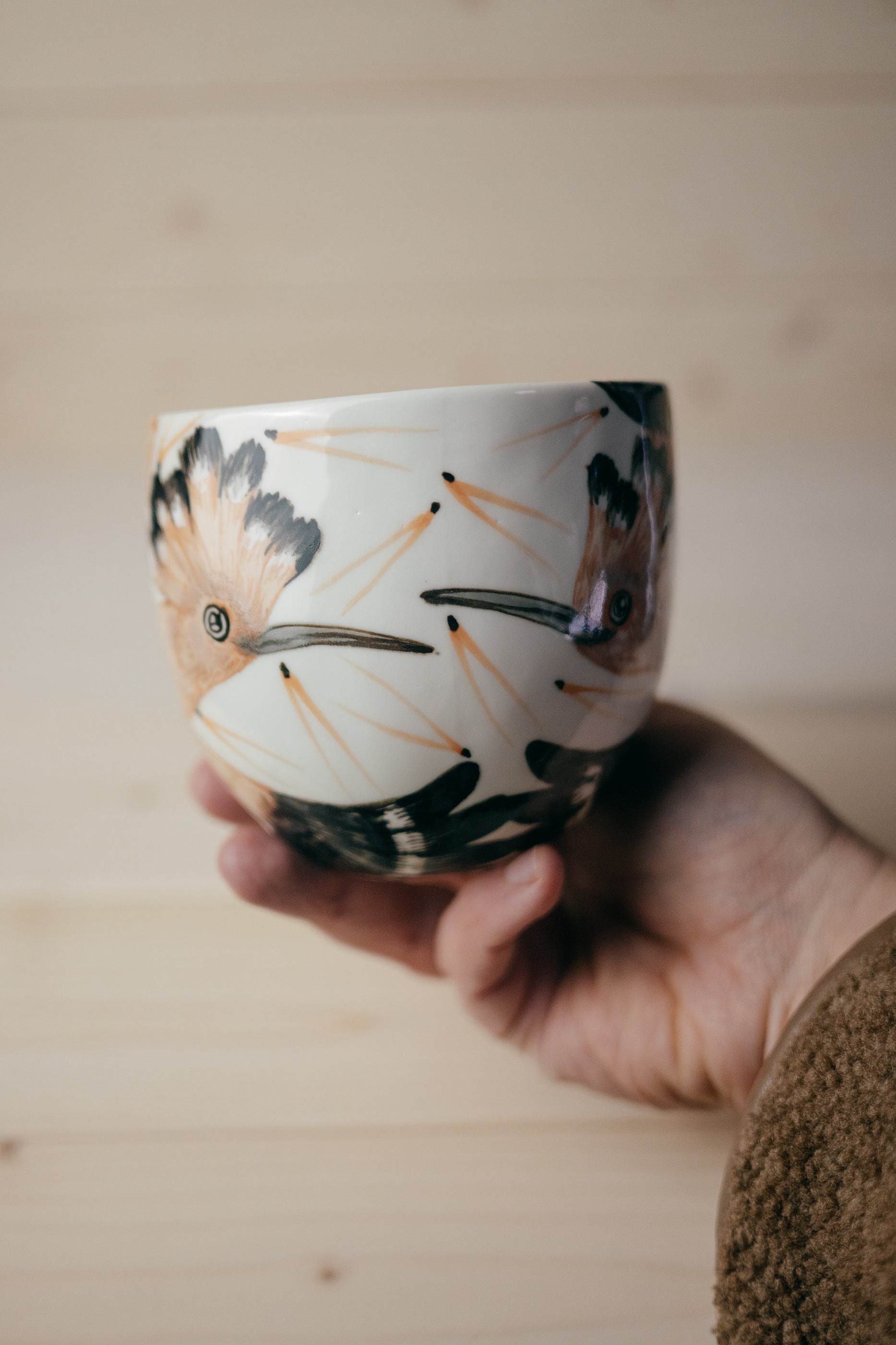 Hoopoe | Rounded Porcelain Mug