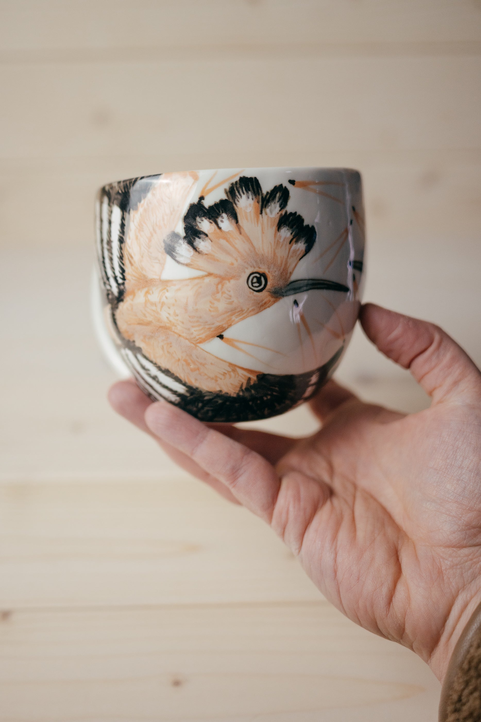 Hoopoe | Rounded Porcelain Mug