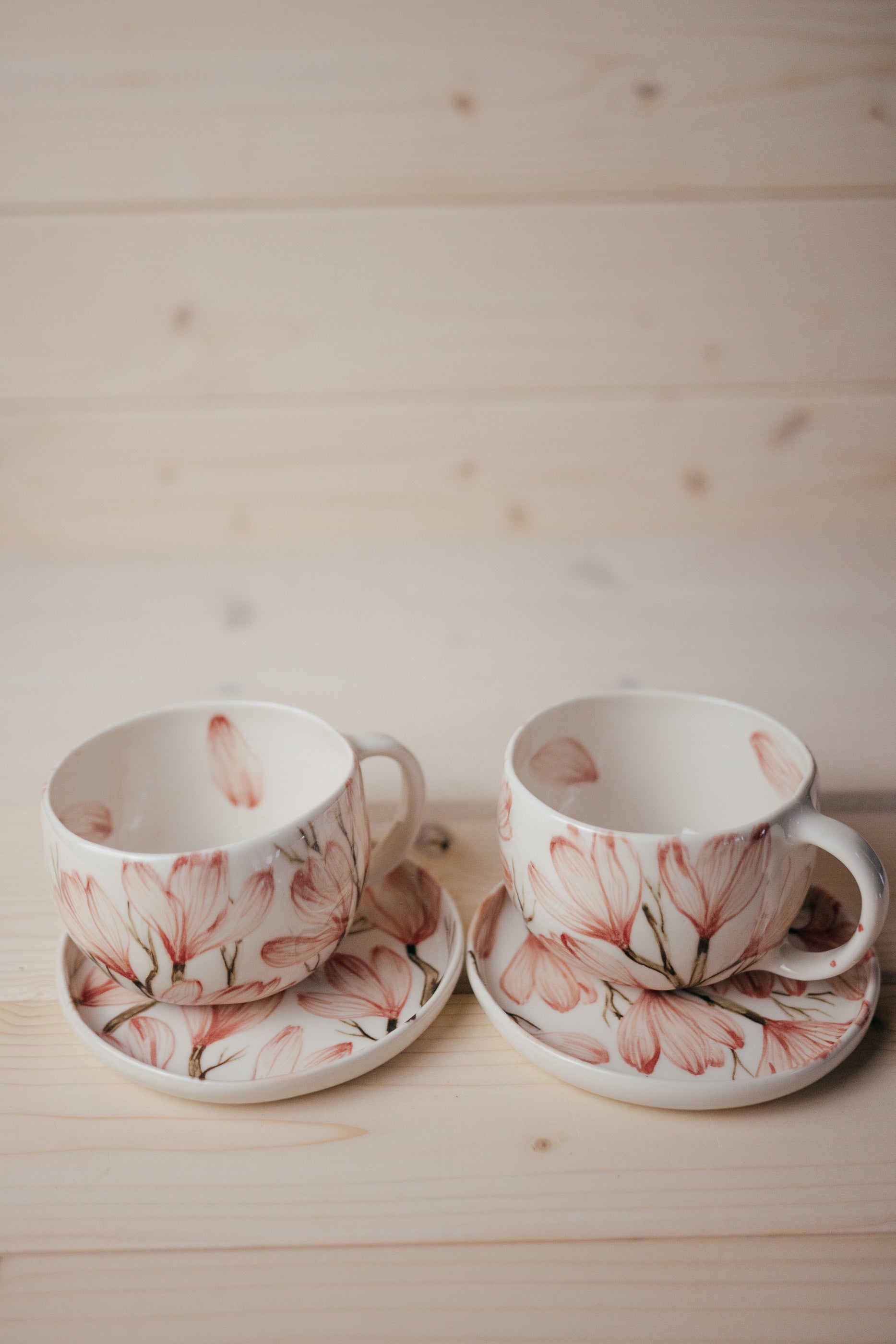 Magnolia | Porcelain cup set