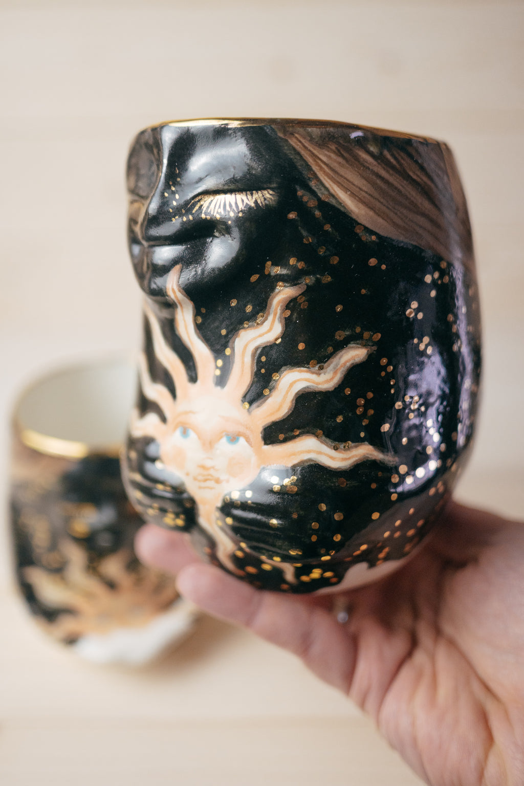 Sun | Porcelain vase