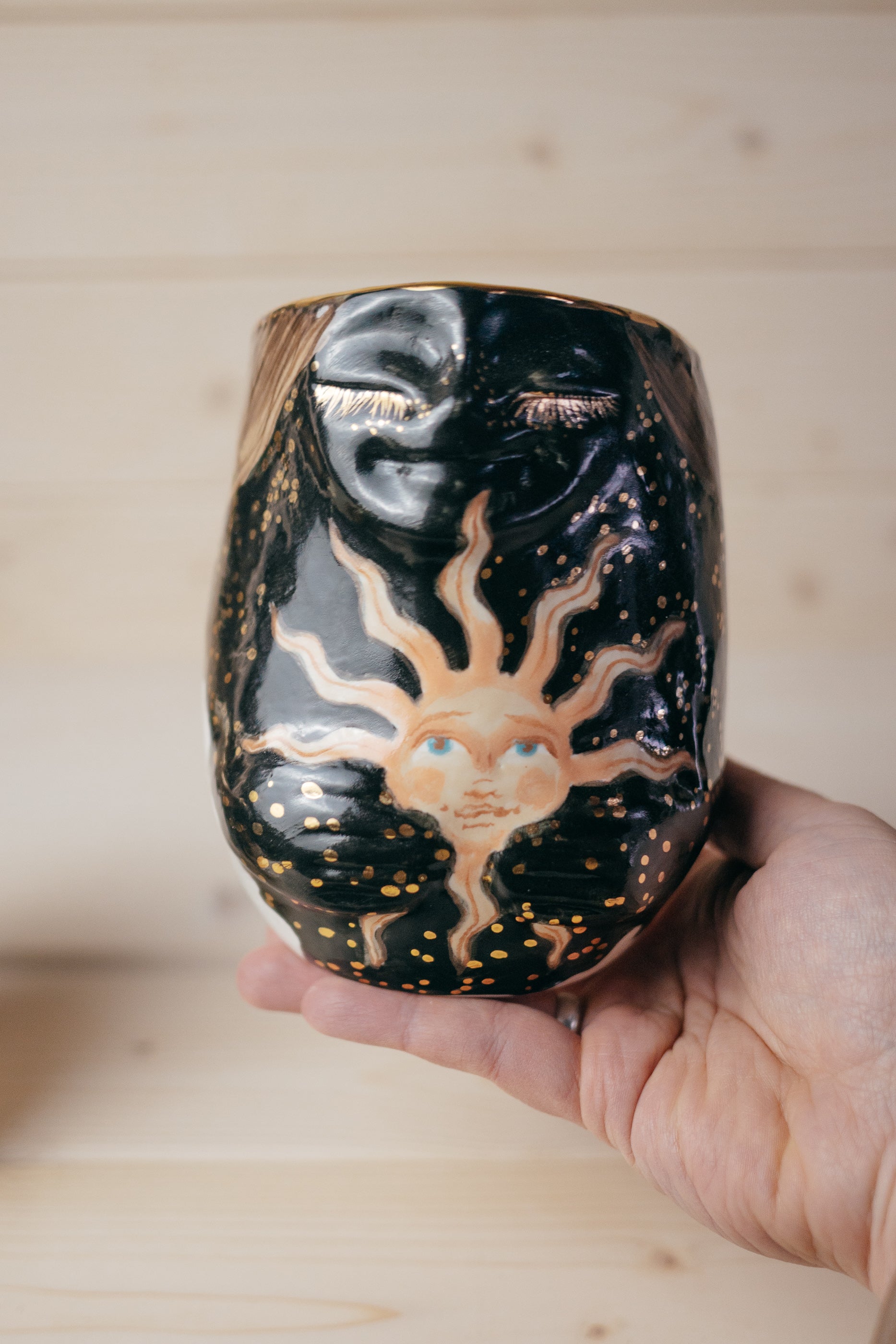 Sun | Porcelain vase