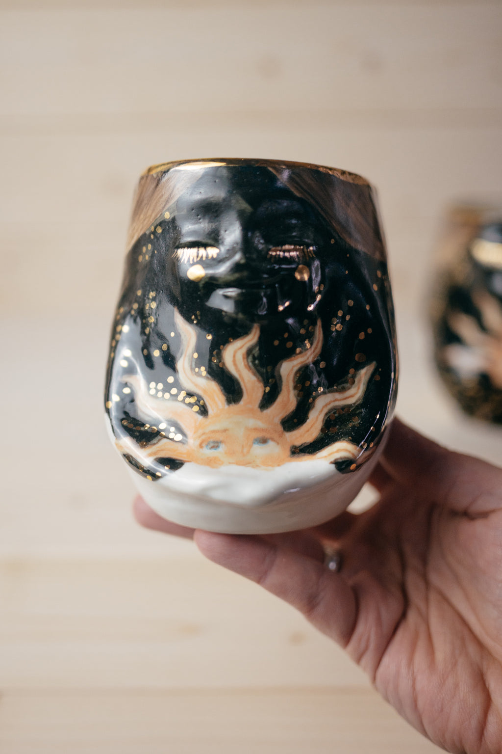 Sun | Porcelain vase