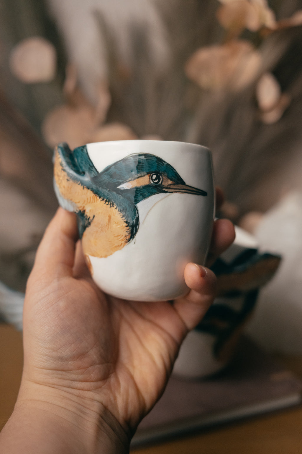 Kingfisher | Winged Porcelain Cup
