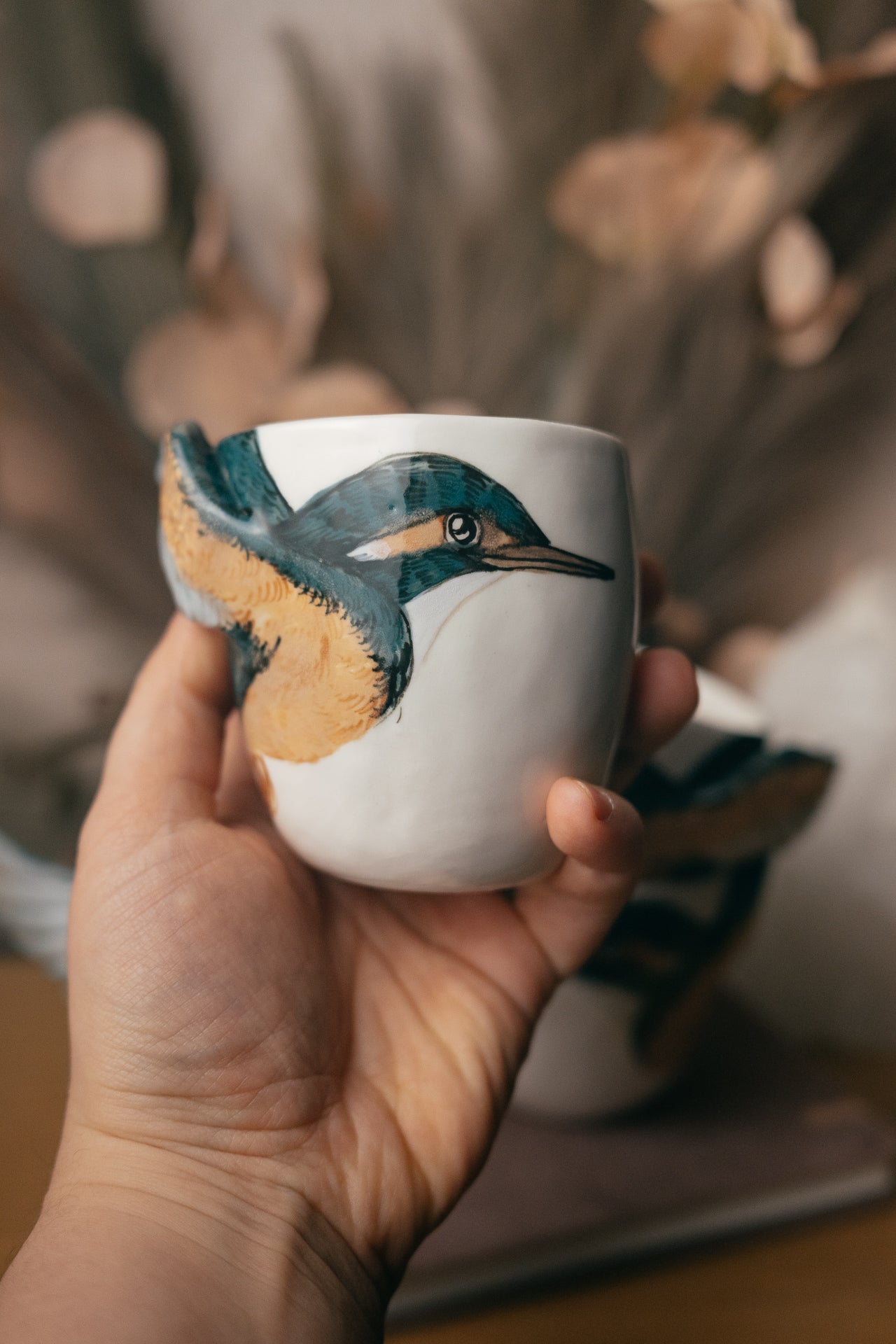Kingfisher | Winged Porcelain Cup