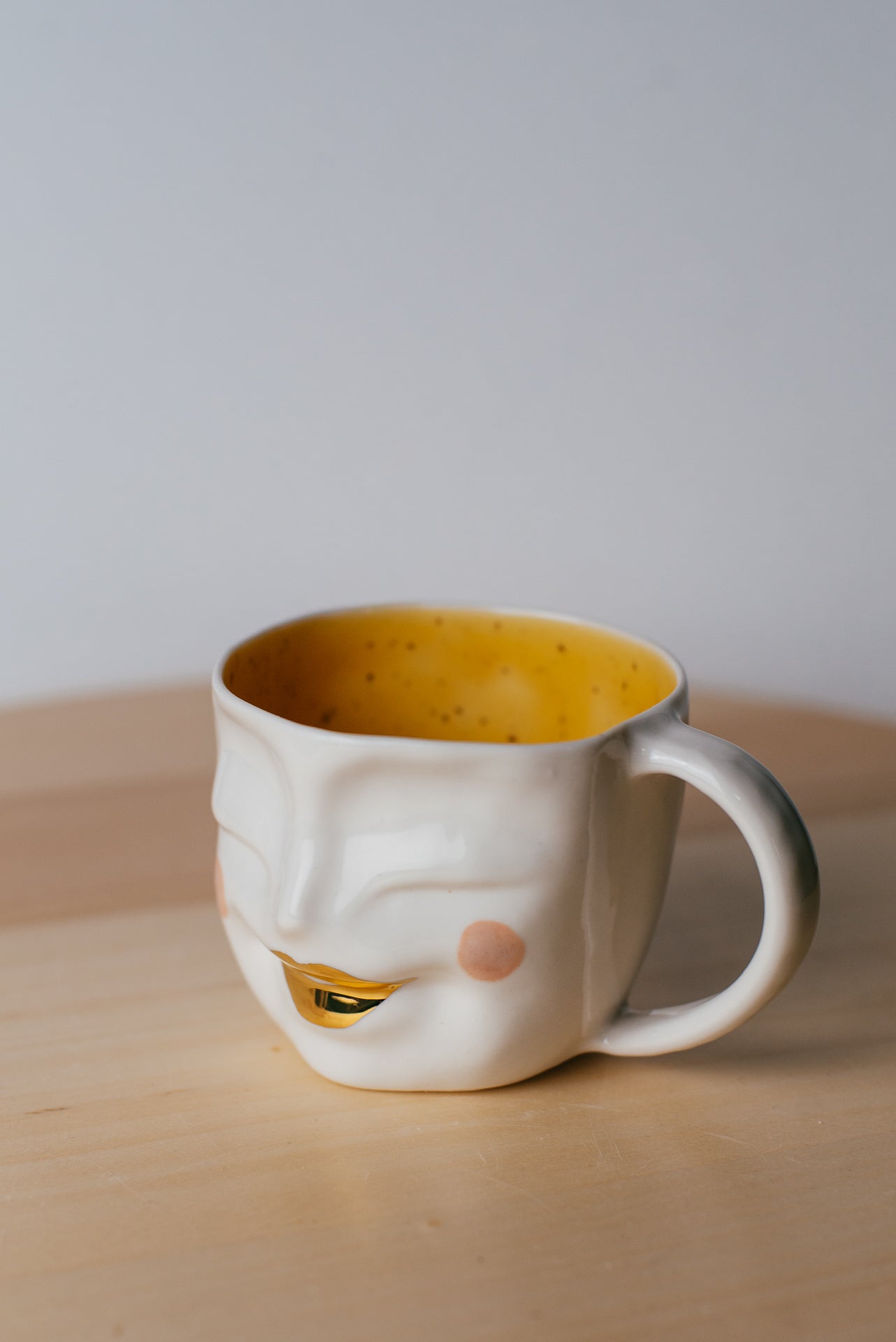 Happy face S size | Porcelain mug