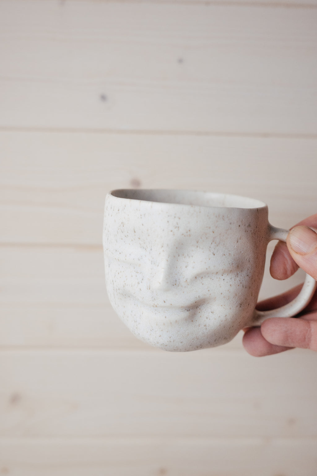 Stoneware Happy face mug