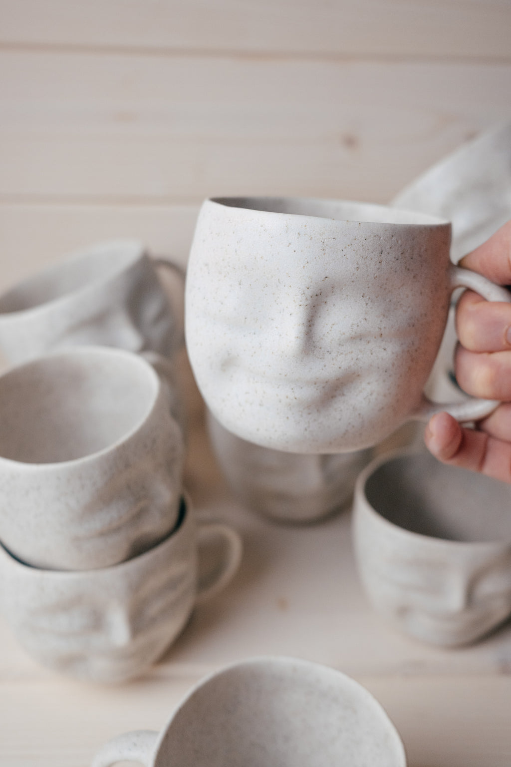 Stoneware Happy face mug