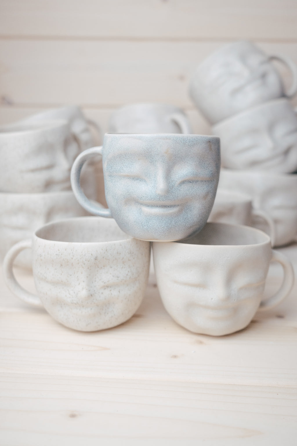 Stoneware Happy face mug