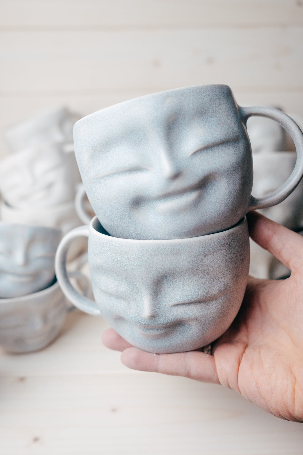 Stoneware Happy face mug