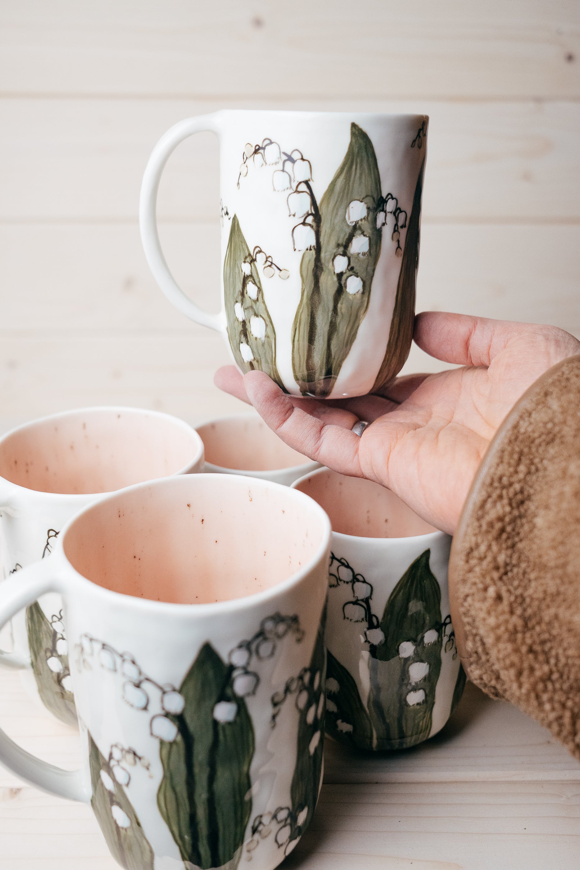 Lilies of the valley | Porcelain mug