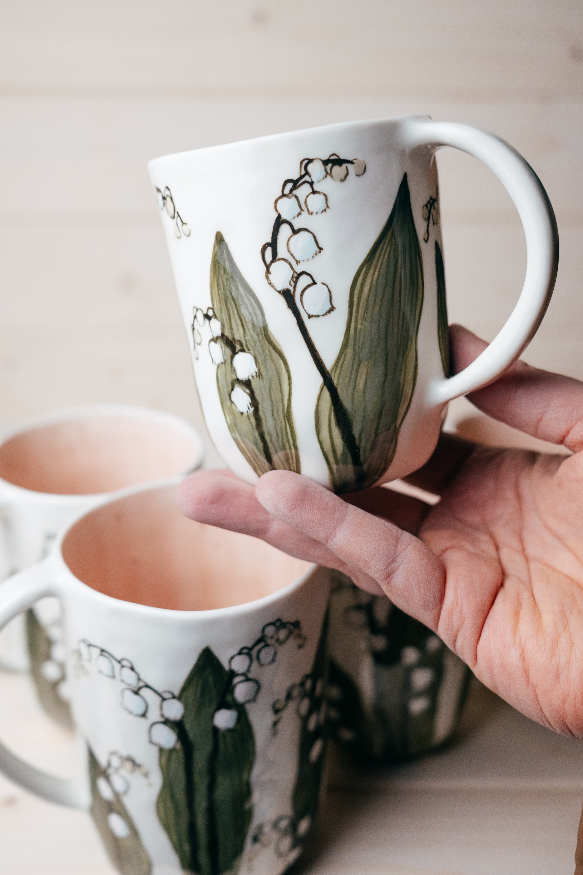 Lilies of the valley | Porcelain mug