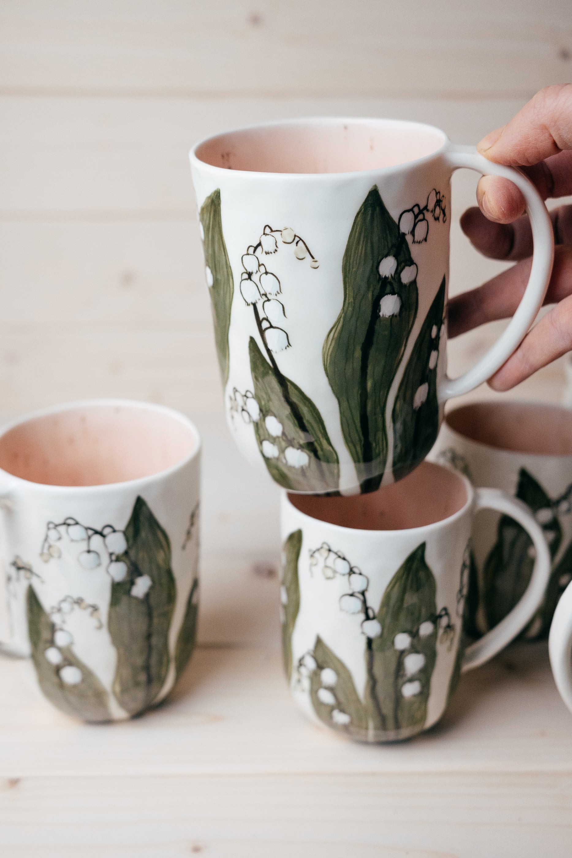 Lilies of the valley | Porcelain mug