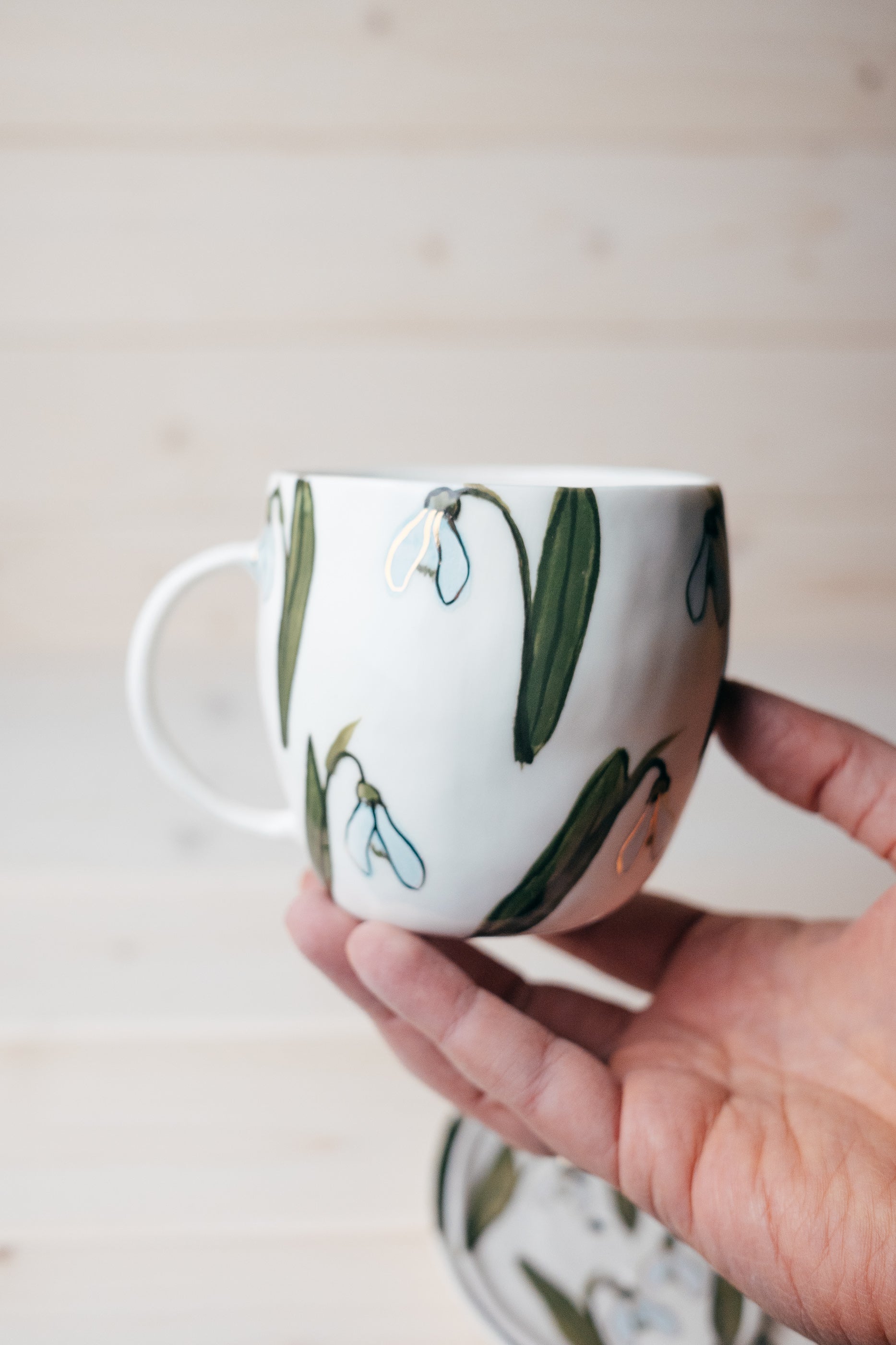Snowdrops | Porcelain mug