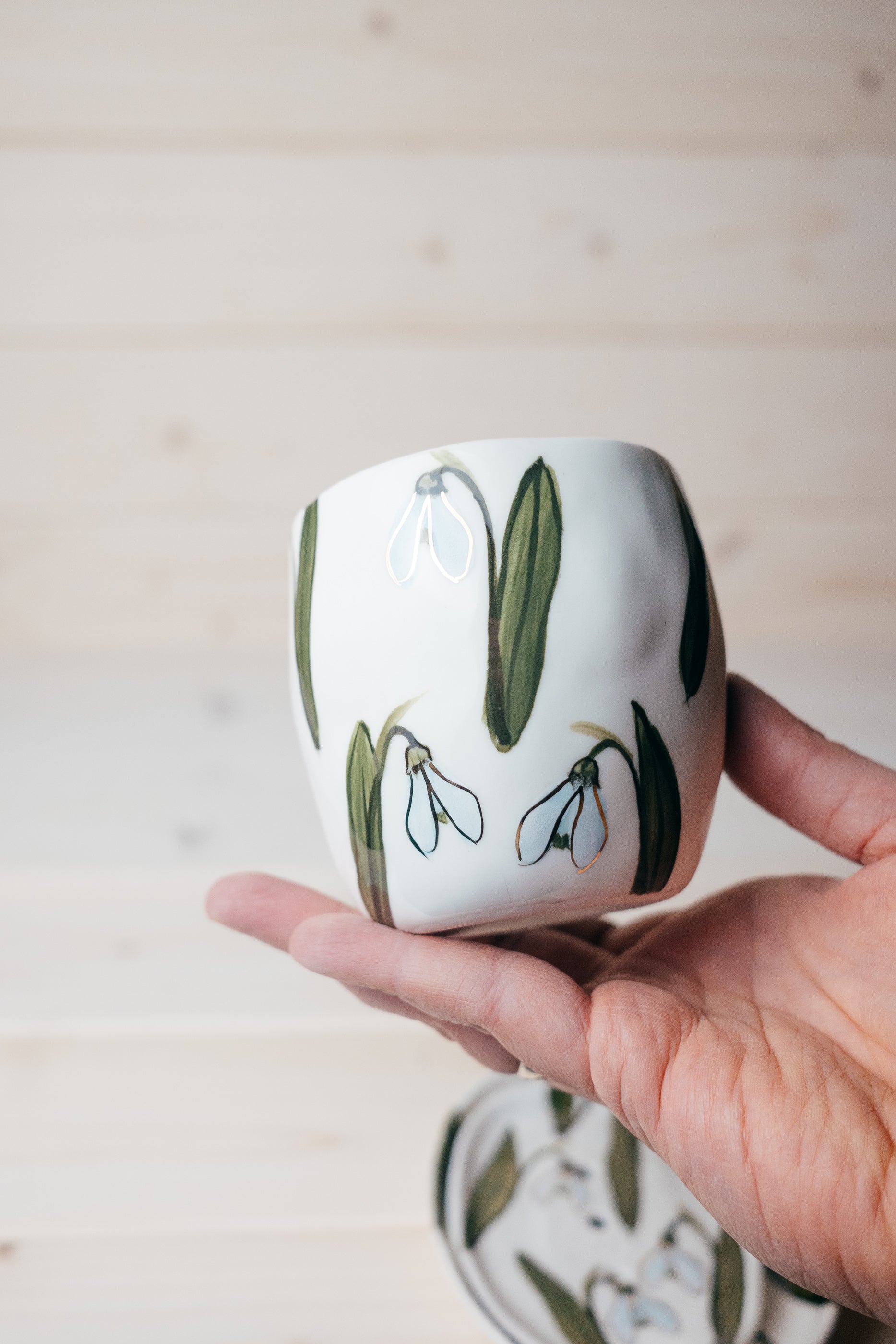 Snowdrops | Porcelain mug