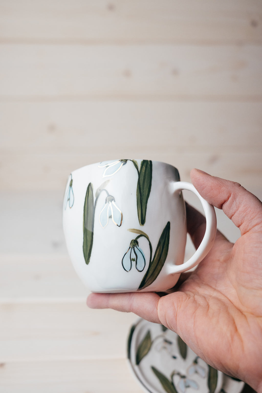 Sniegpulksteņi | Porcelāna krūze