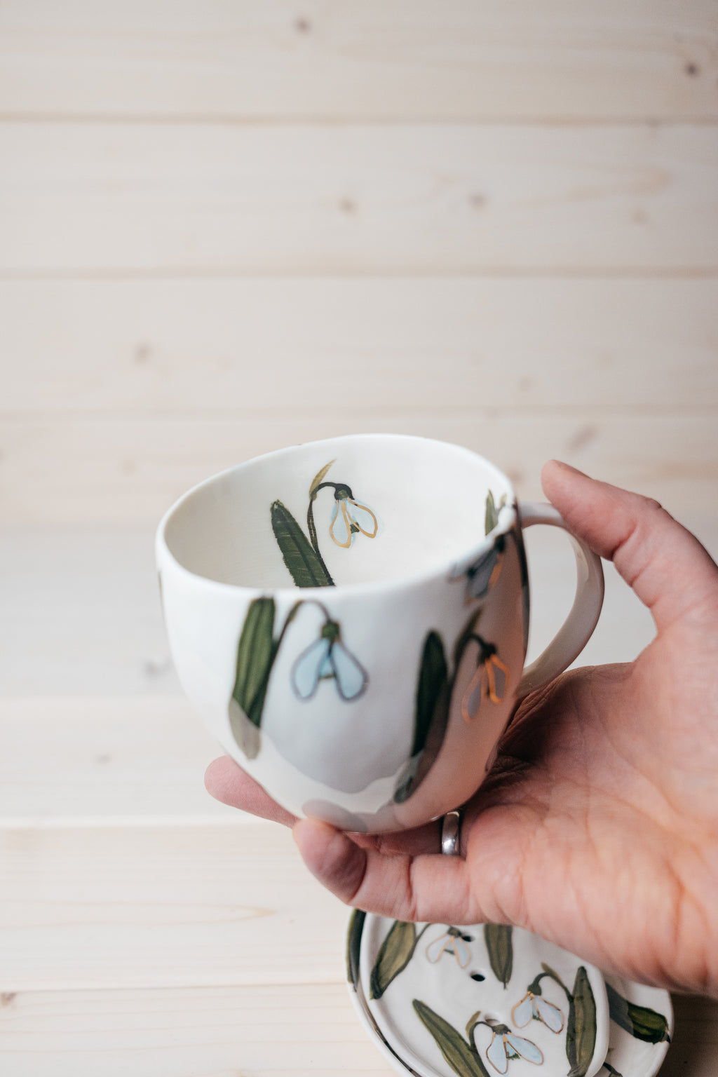 Sniegpulksteņi | Porcelāna krūze