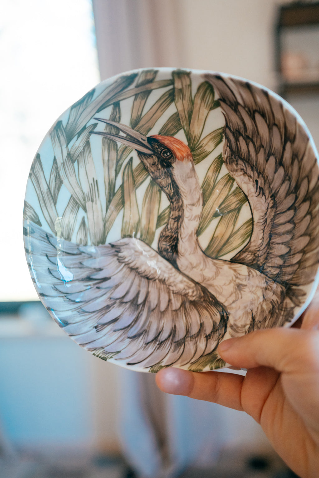 Crane | Porcelain bowl