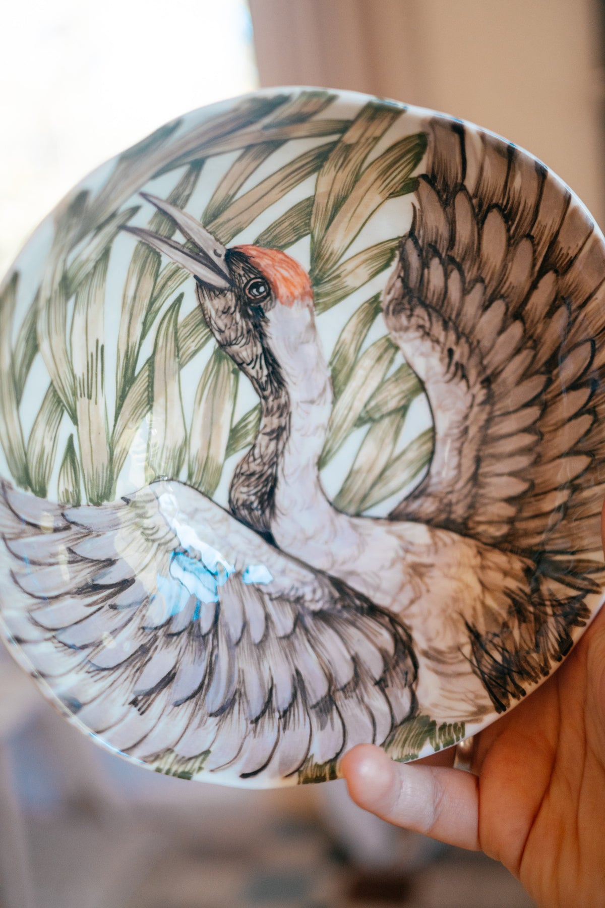 Crane | Porcelain bowl