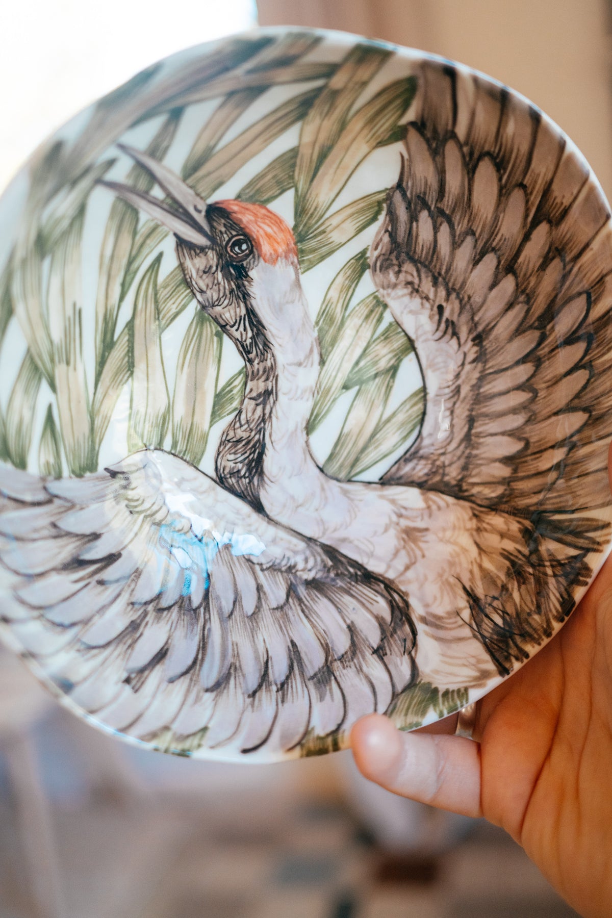 Crane | Porcelain bowl