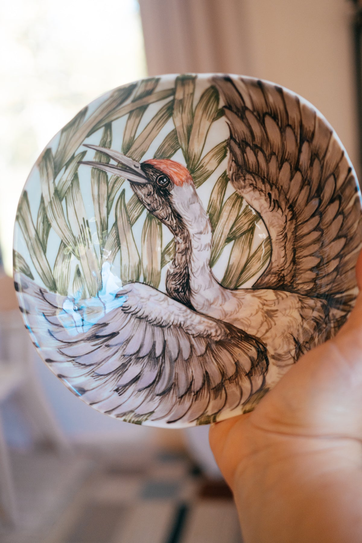 Crane | Porcelain bowl