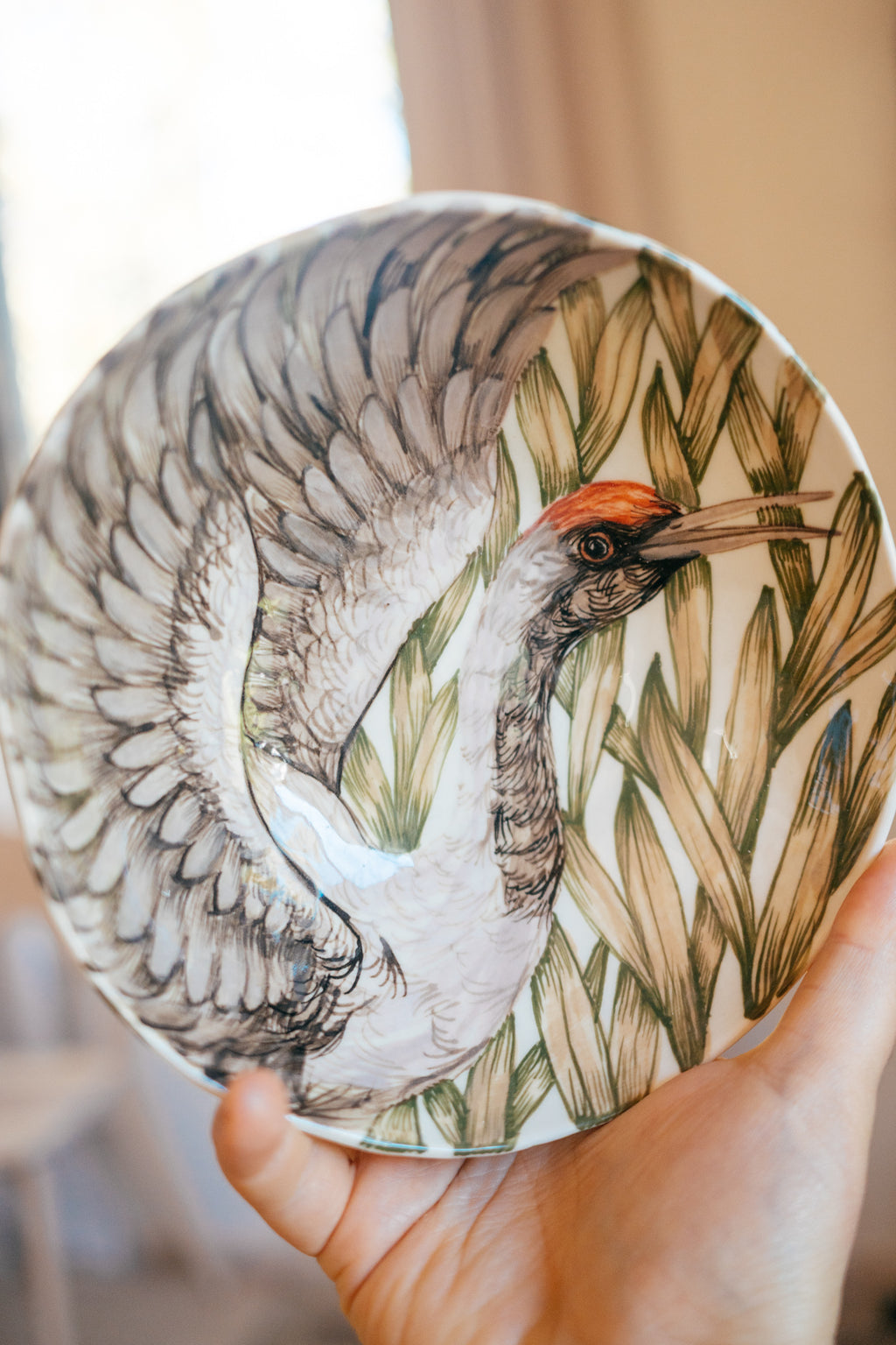 Crane | Porcelain bowl