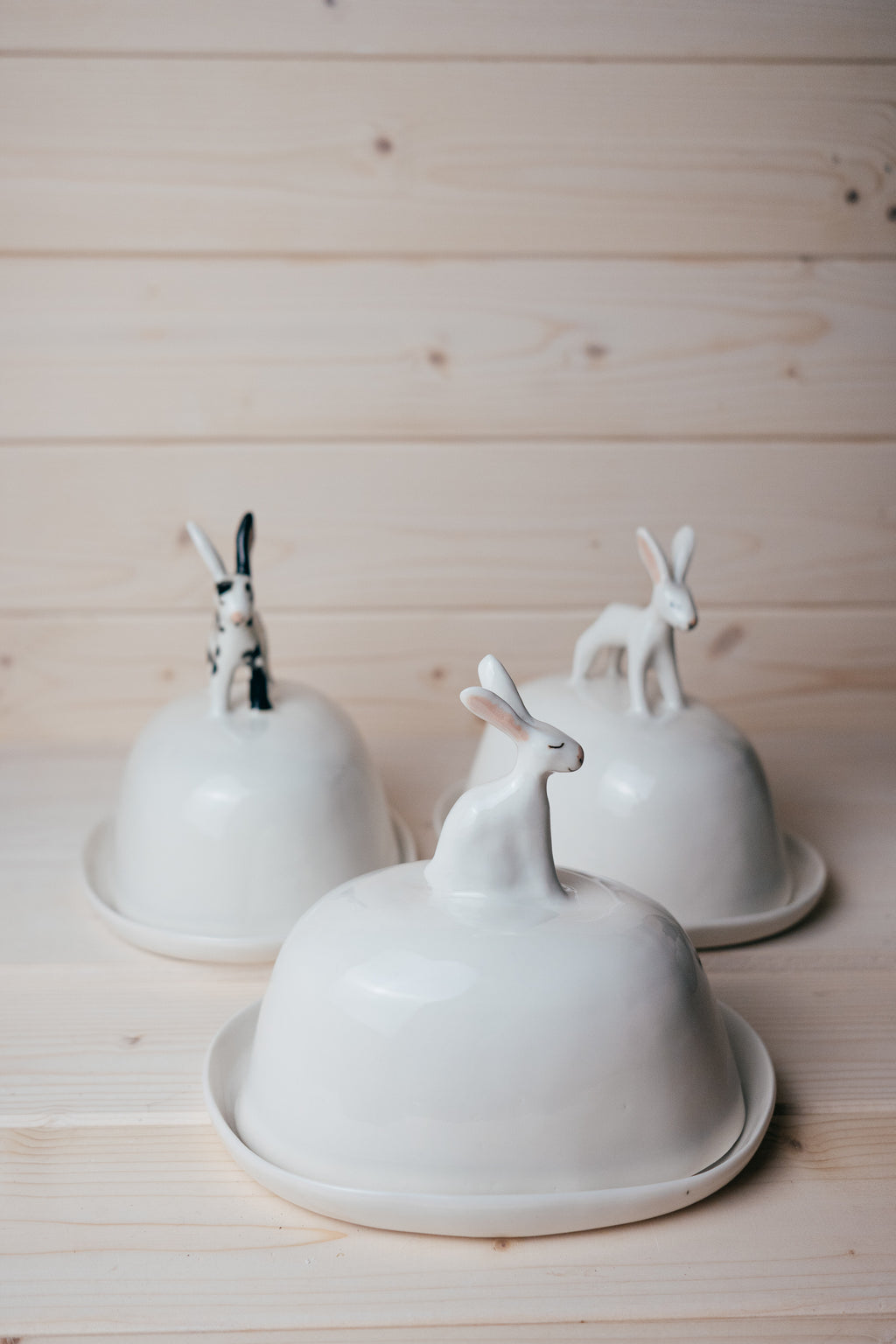 Bunny butter dish | Porcelain