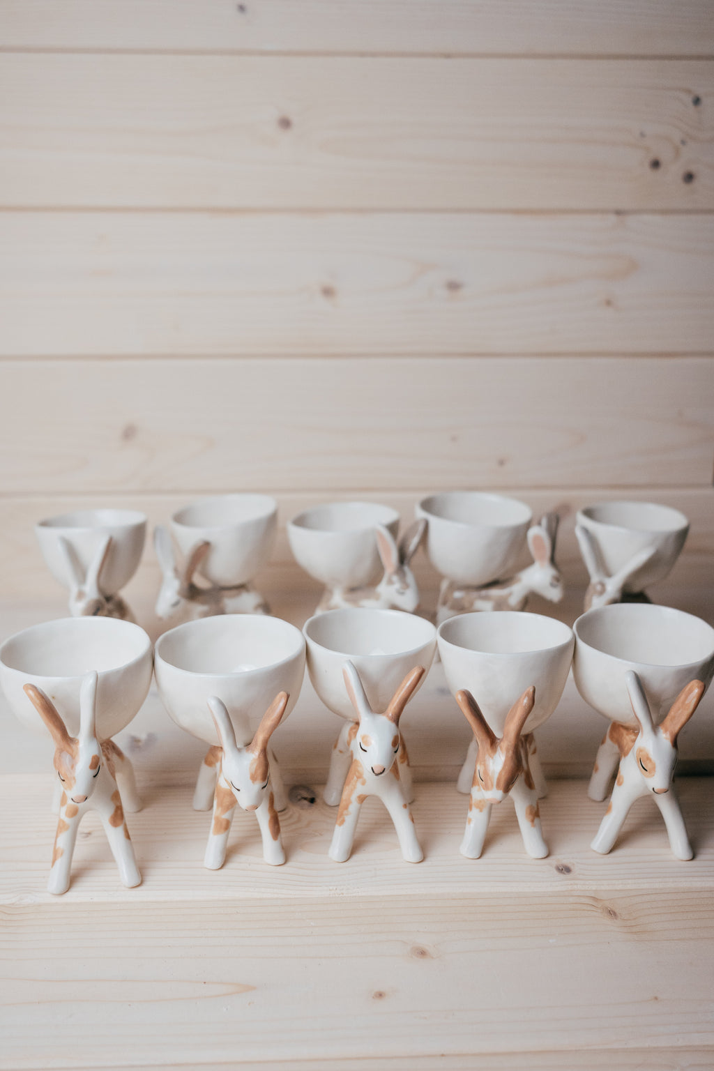 Bunny egg holder | Porcelain