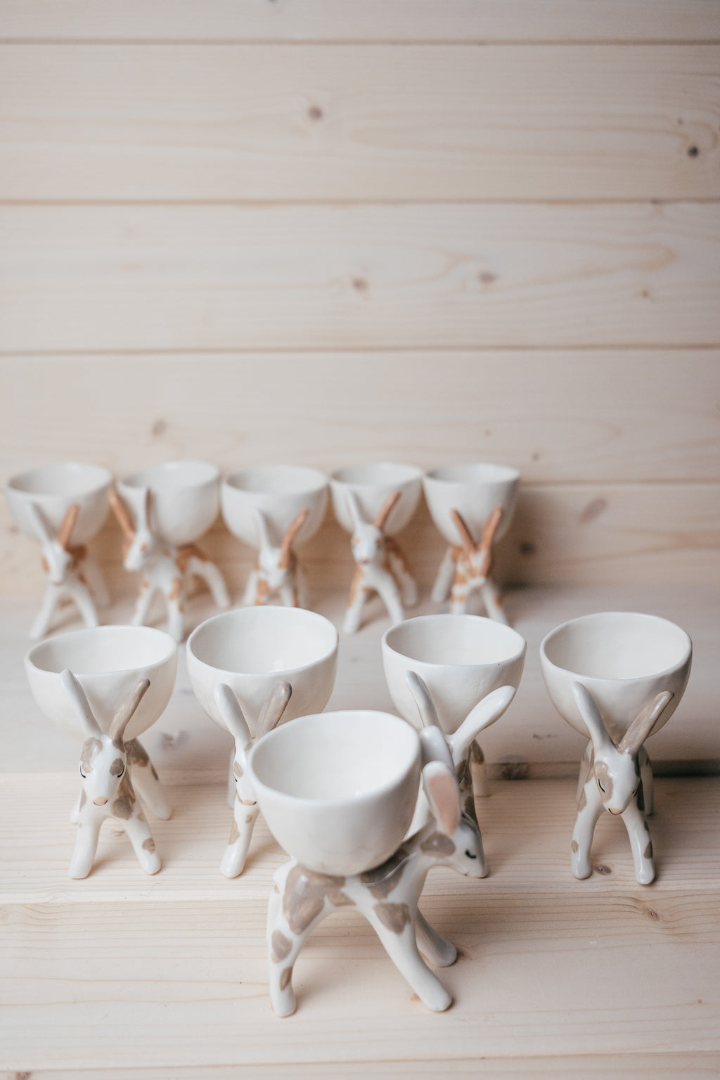 Bunny egg holder | Porcelain