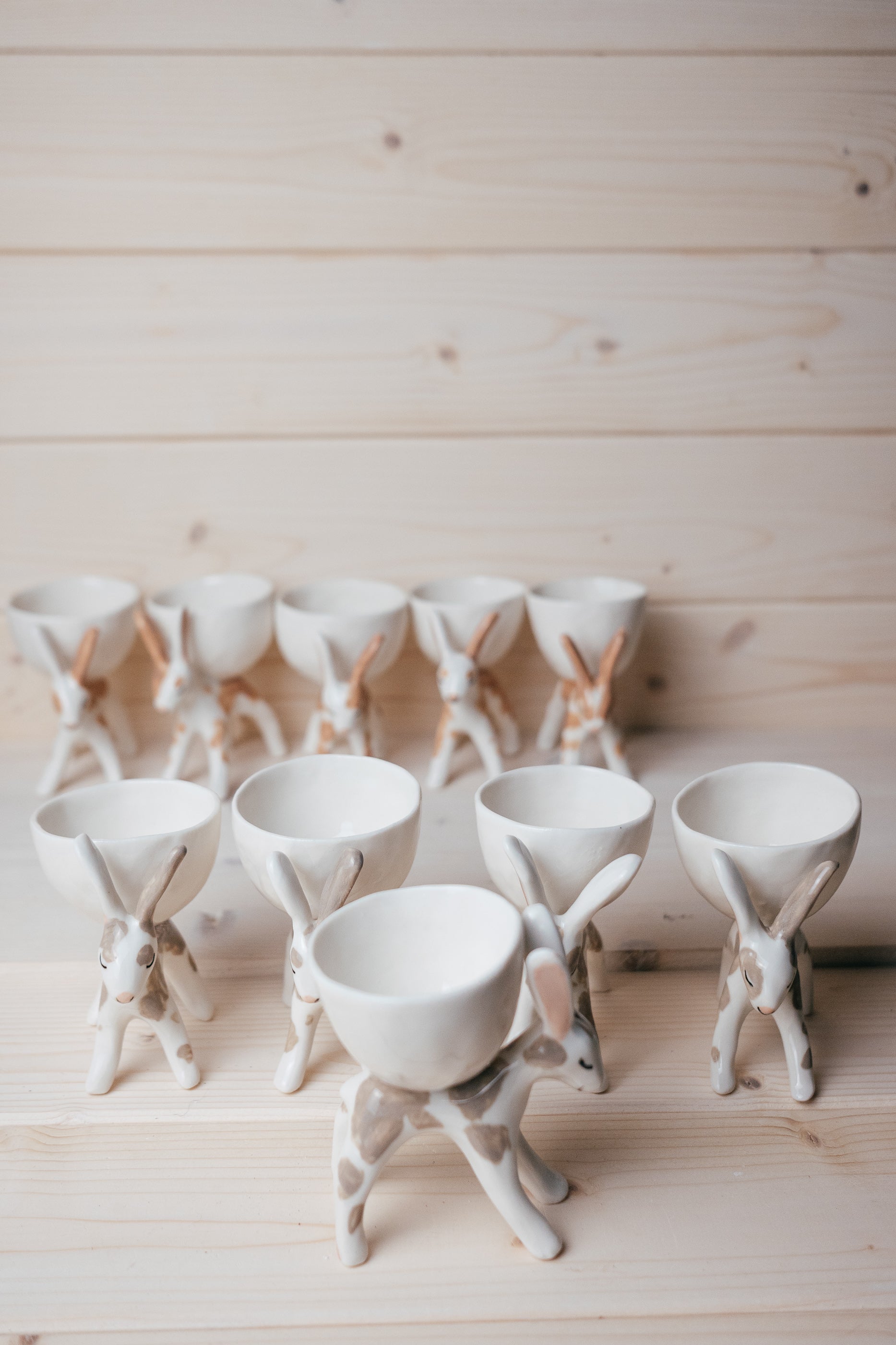 Bunny egg holder | Porcelain