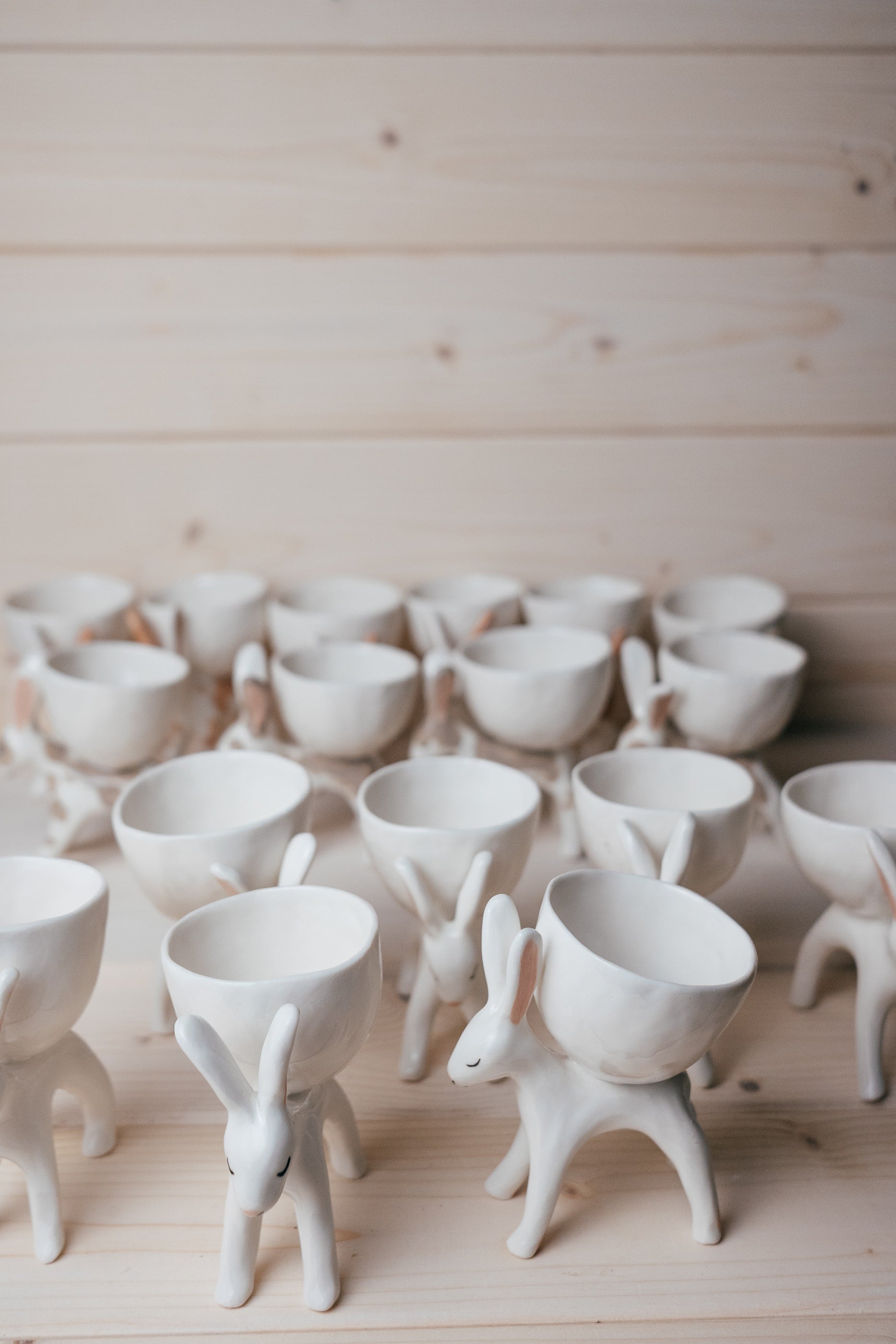 Bunny egg holder | Porcelain