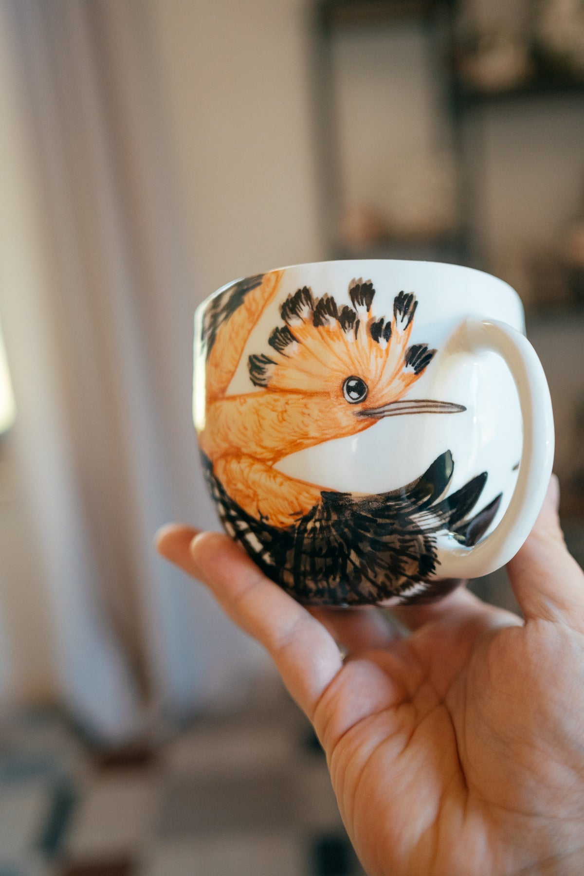 Hoopoe | Rounded Porcelain Mug