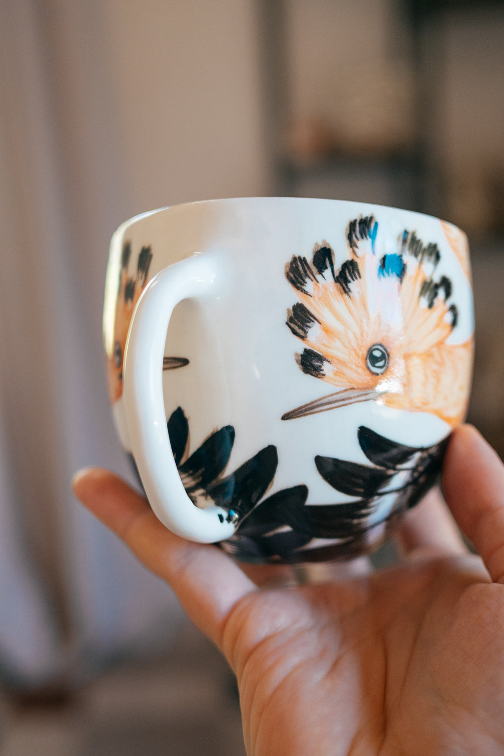 Hoopoe | Rounded Porcelain Mug