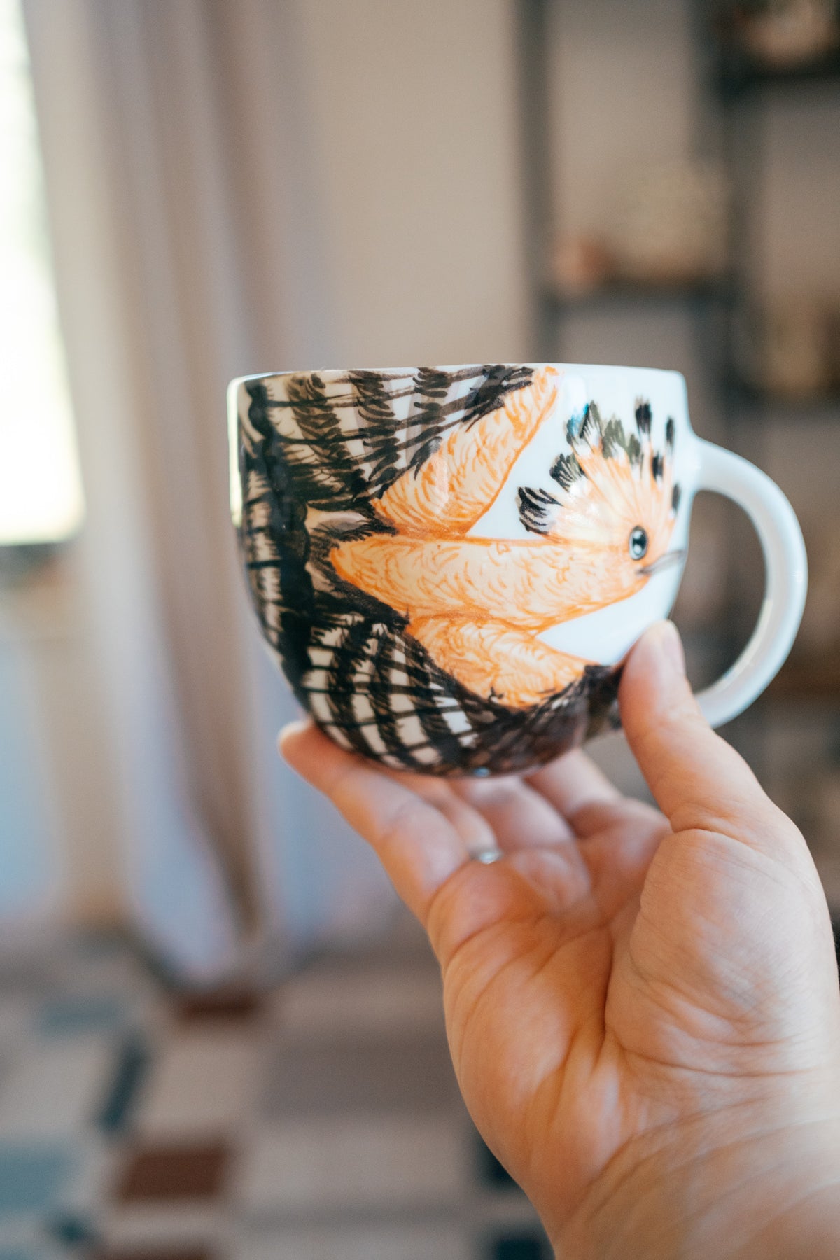 Hoopoe | Rounded Porcelain Mug