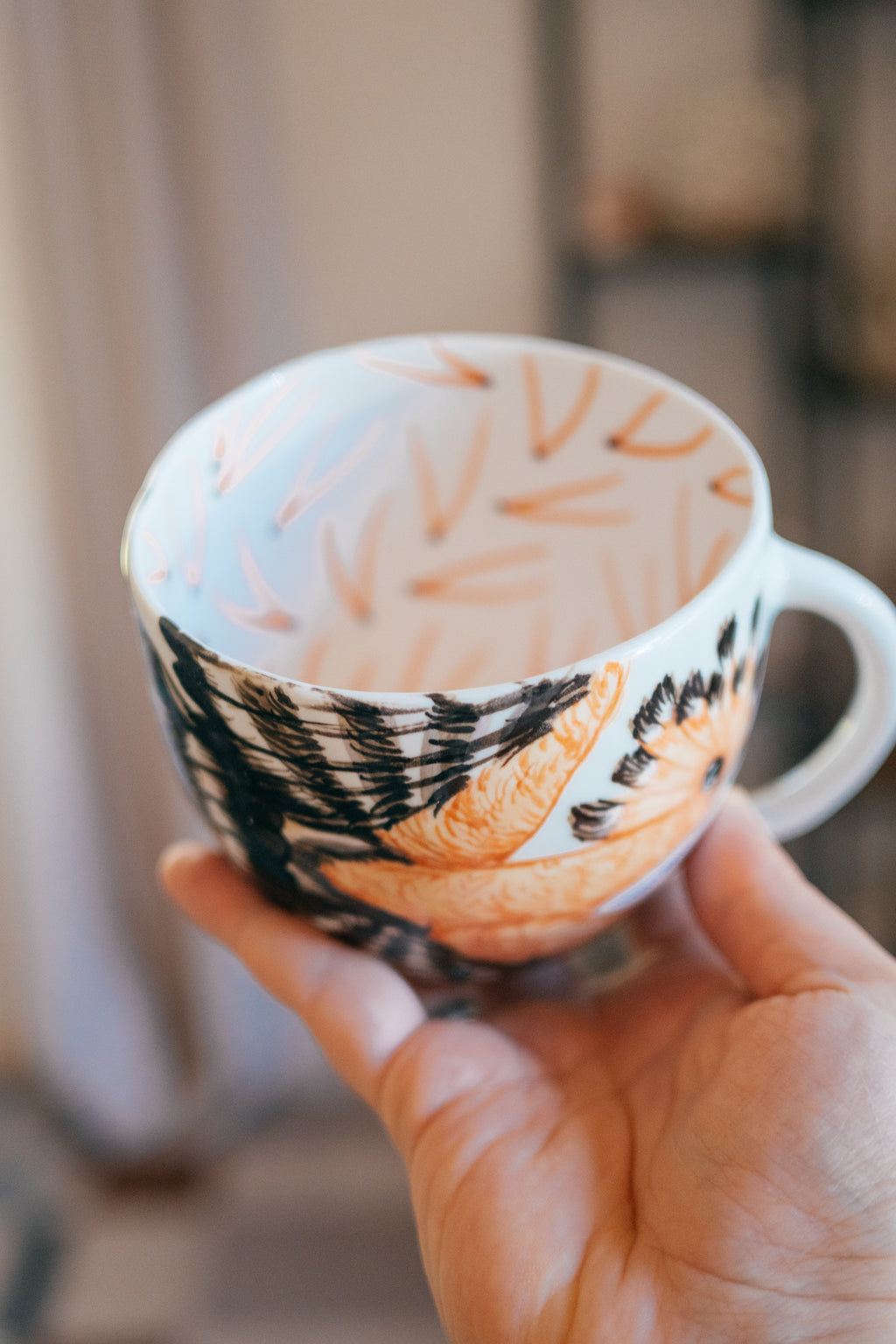 Hoopoe | Rounded Porcelain Mug