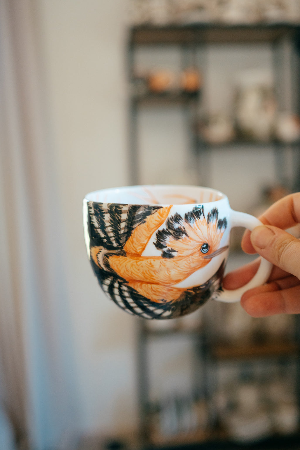 Hoopoe | Rounded Porcelain Mug