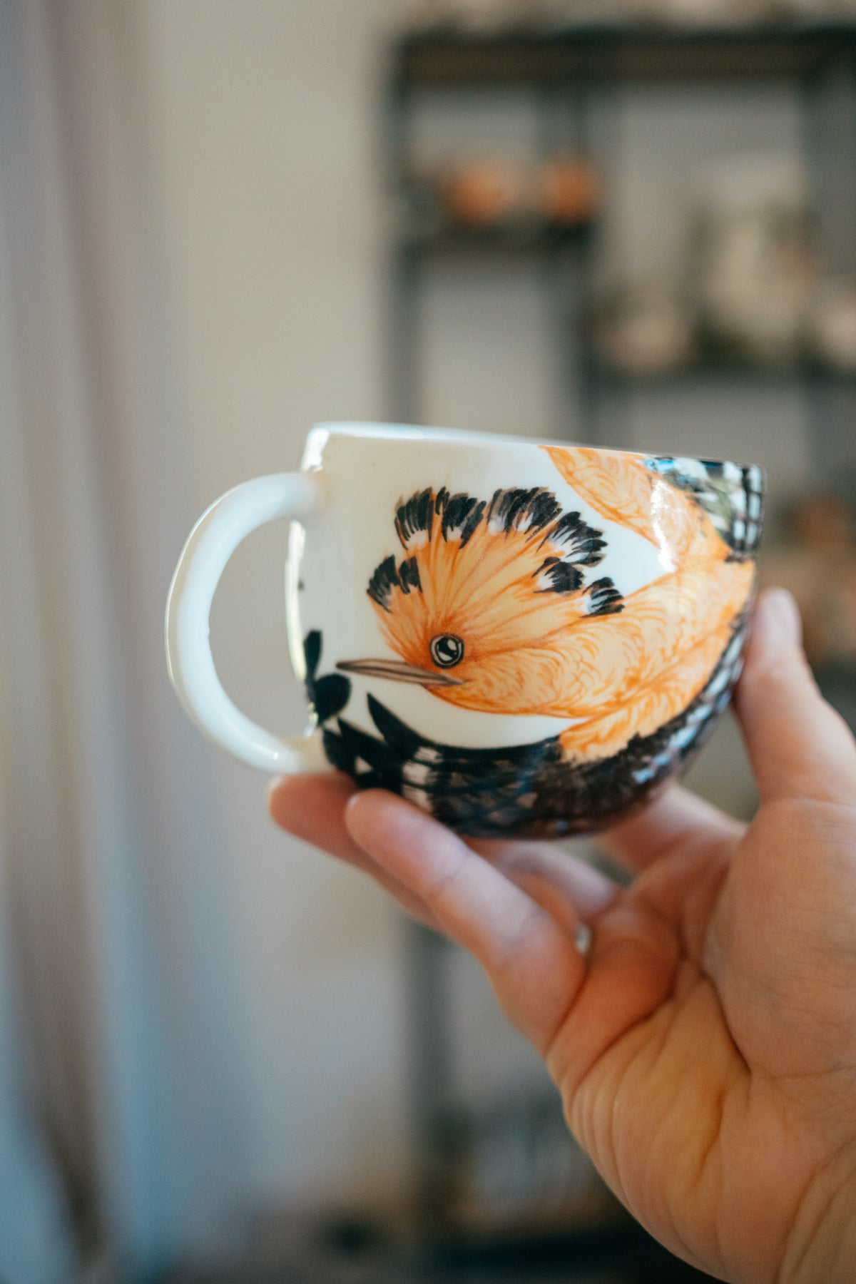 Hoopoe | Rounded Porcelain Mug