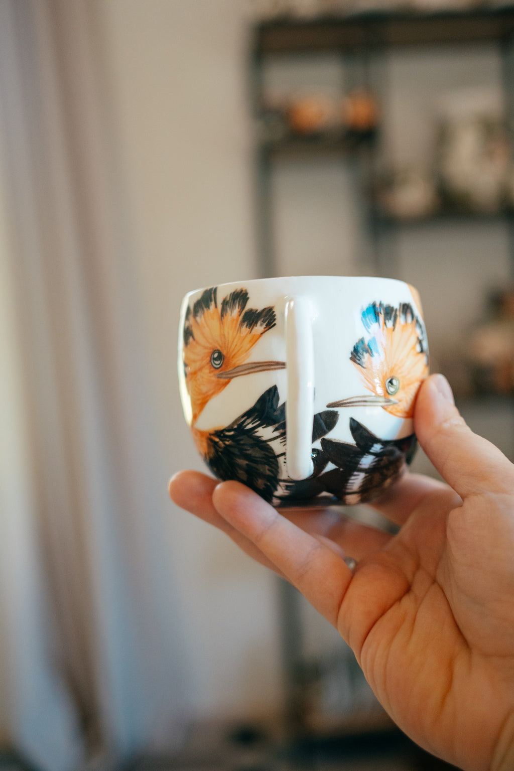 Hoopoe | Rounded Porcelain Mug