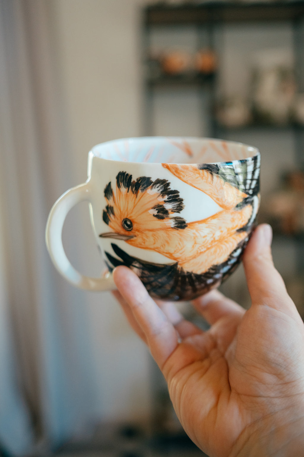 Hoopoe | Rounded Porcelain Mug