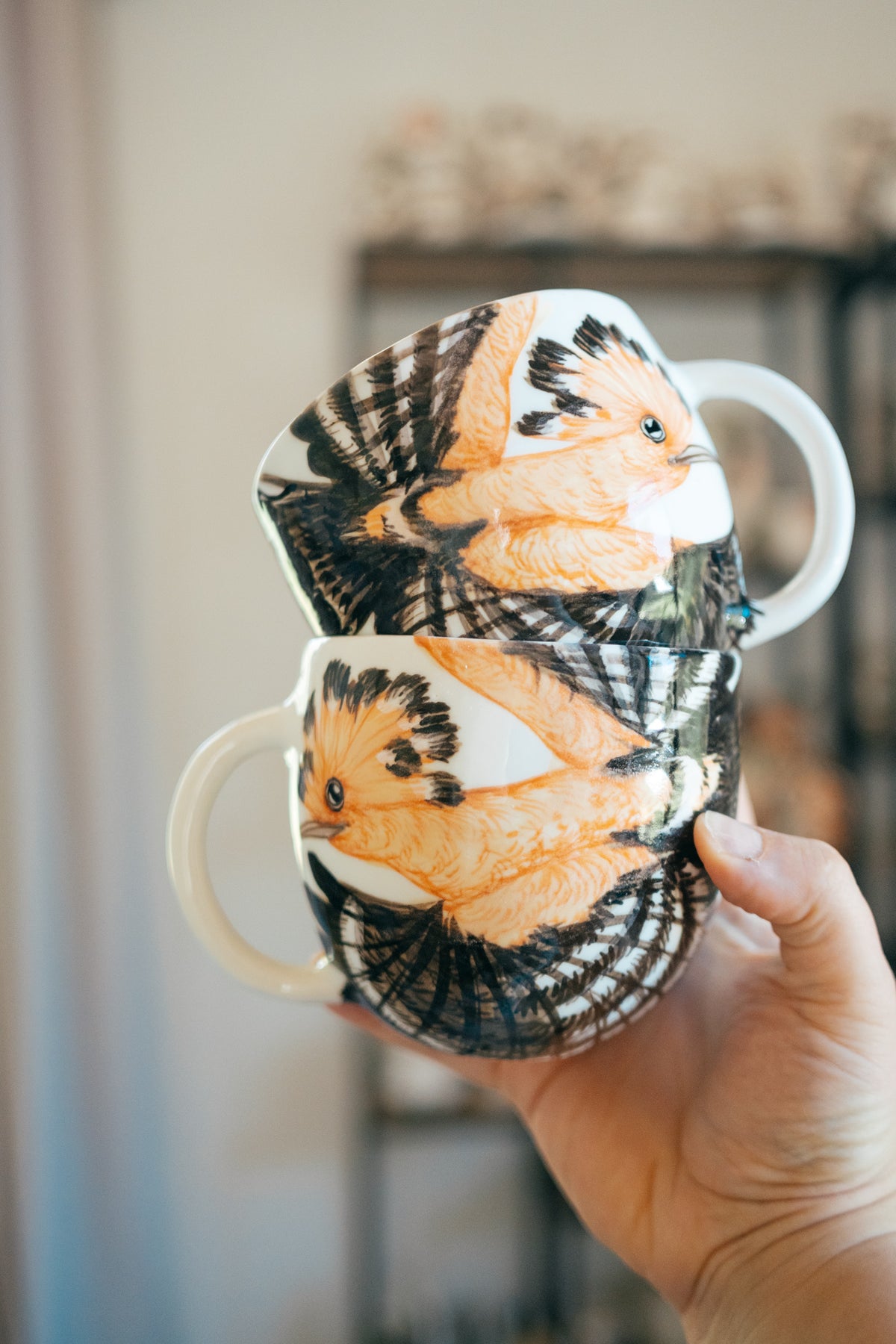 Hoopoe | Rounded Porcelain Mug