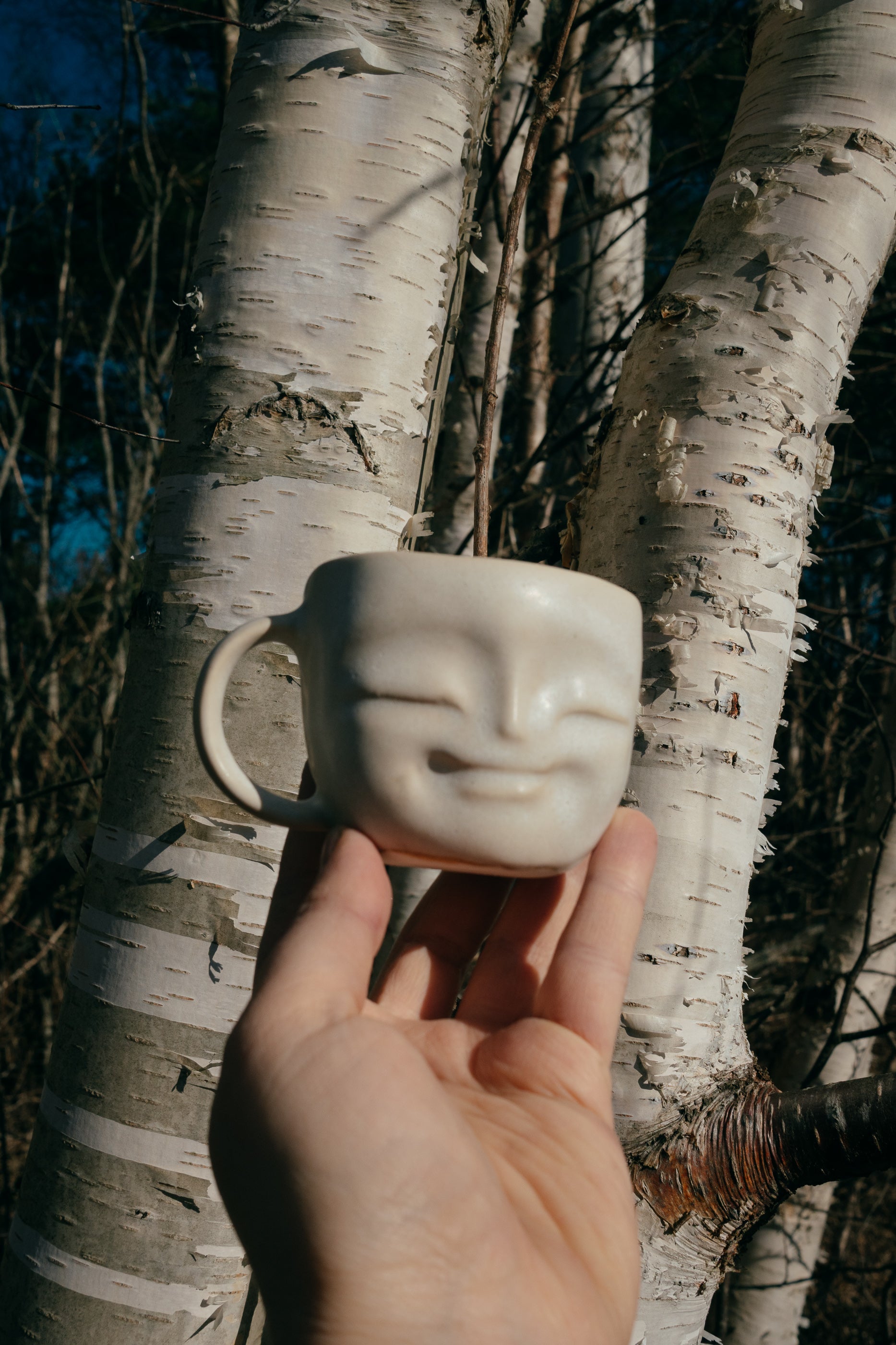 Stoneware Happy face mug