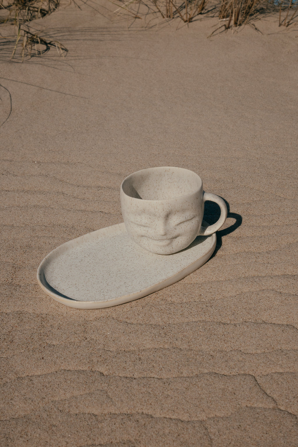 Stoneware Happy face mug