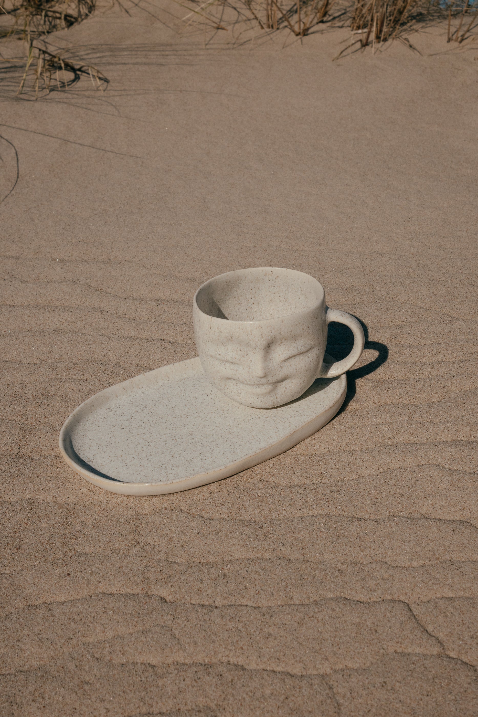 Stoneware Happy face mug