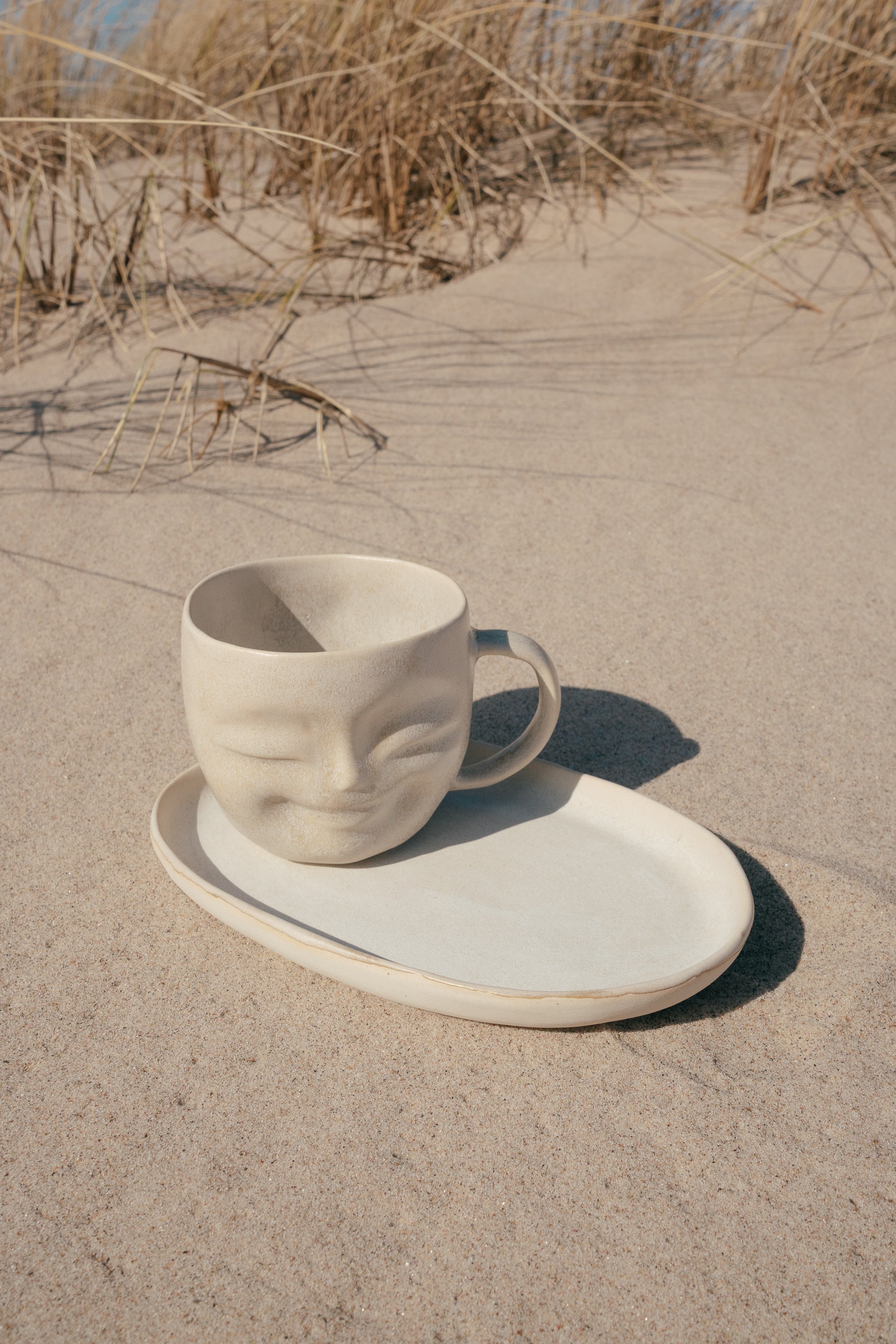 Stoneware Happy face mug