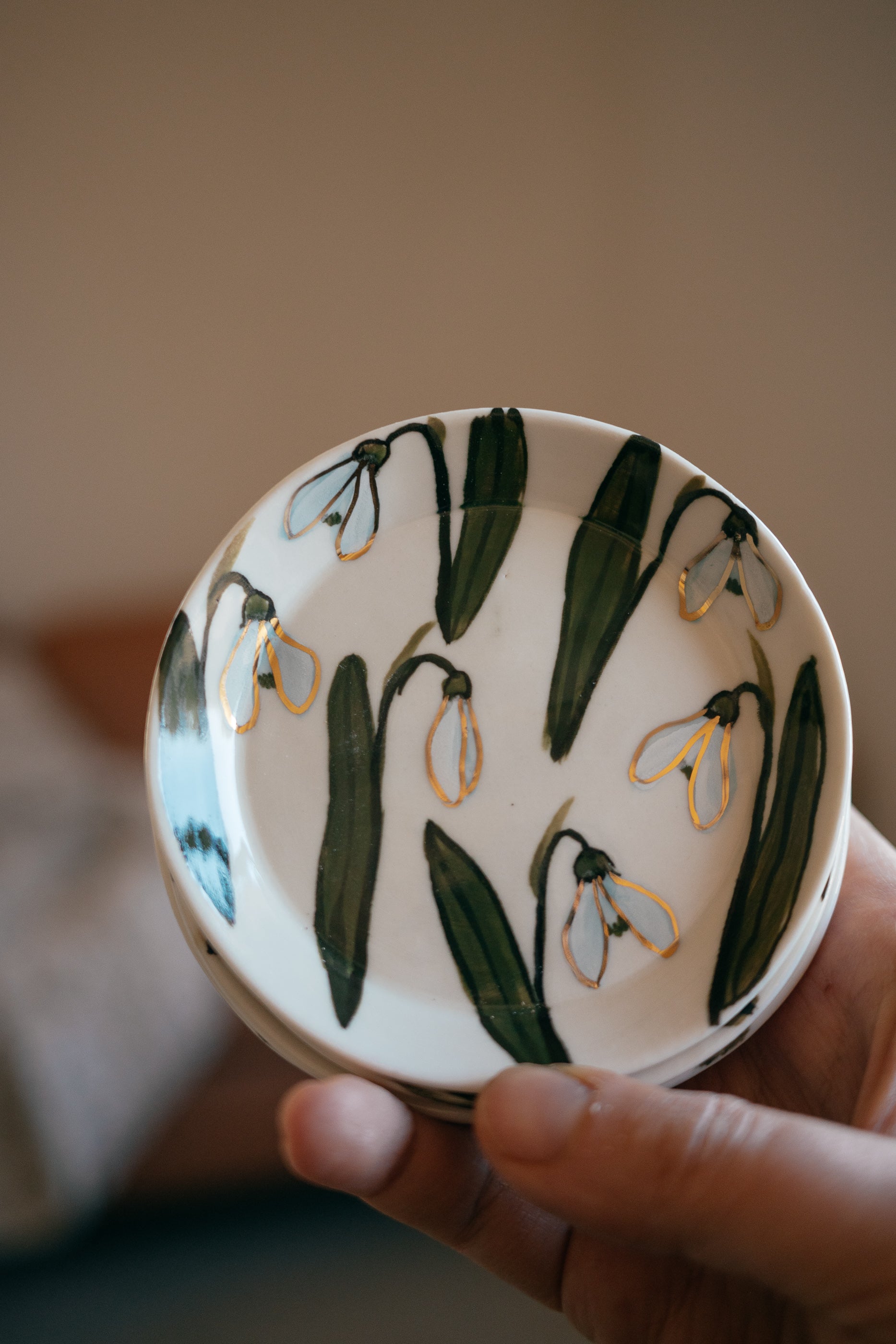 Sniegpulksteņi | Porcelāna šķīvītis