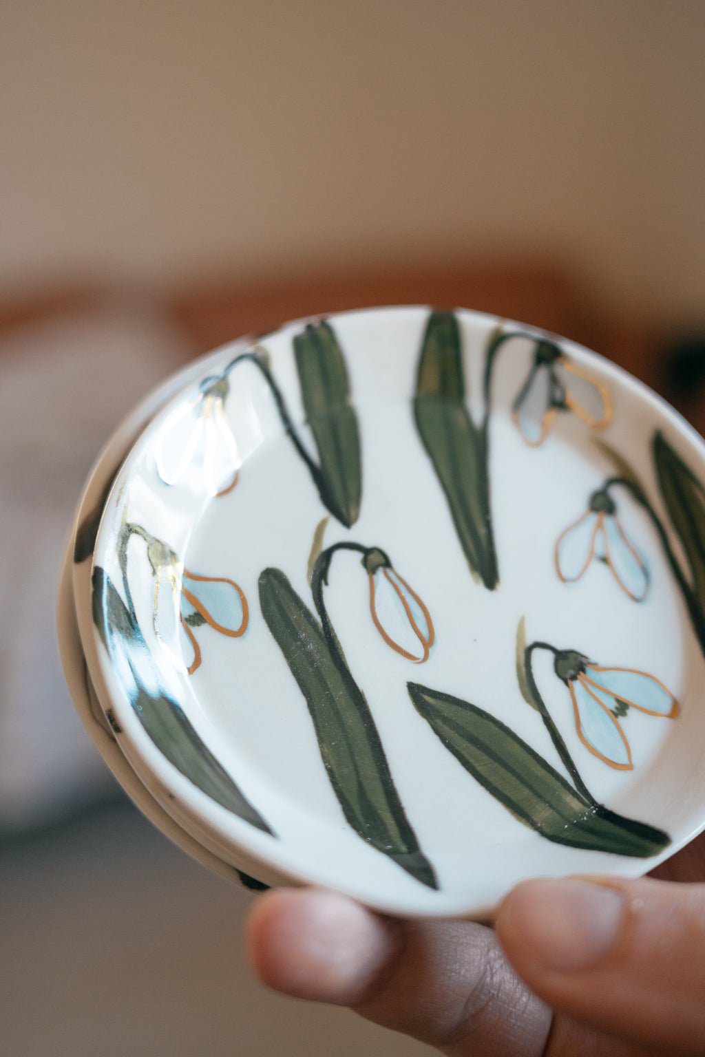 Sniegpulksteņi | Porcelāna šķīvītis